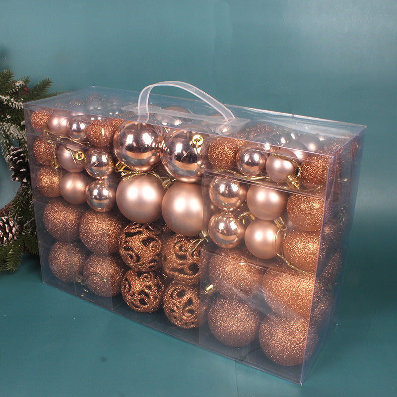 Christmas Ball 3-6cm Set Pvc Boxed Christmas Tree Decoration Colorful Ball