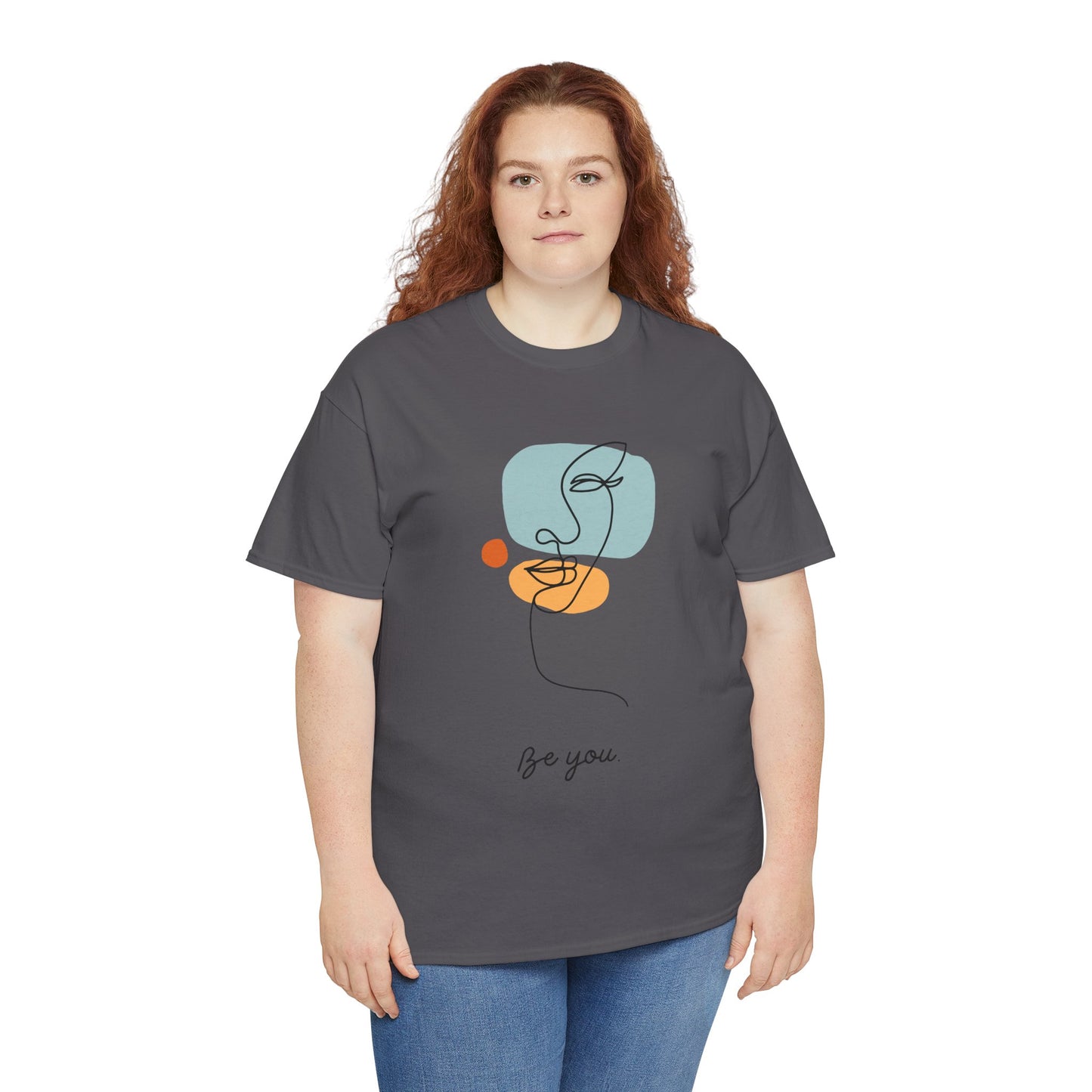 Minimalist Be You Tee, Unisex Cotton T-Shirt, Inspirational Graphic Tee, Gift for Friends, Casual Everyday Wear, Self-Love Apparel