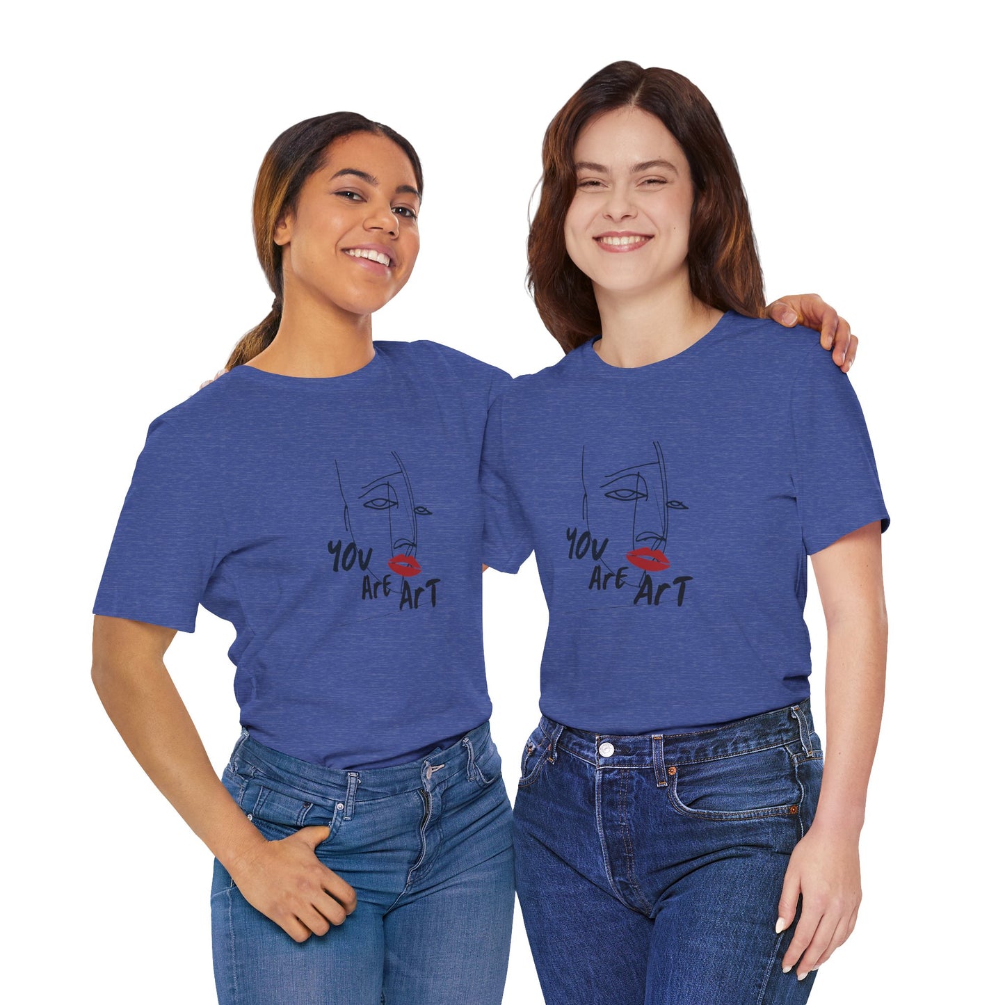 Artistic Expression Unisex Tee - You Are Art, Creative Gift, Casual Wear, Modern Design, Art Lover's Shirt