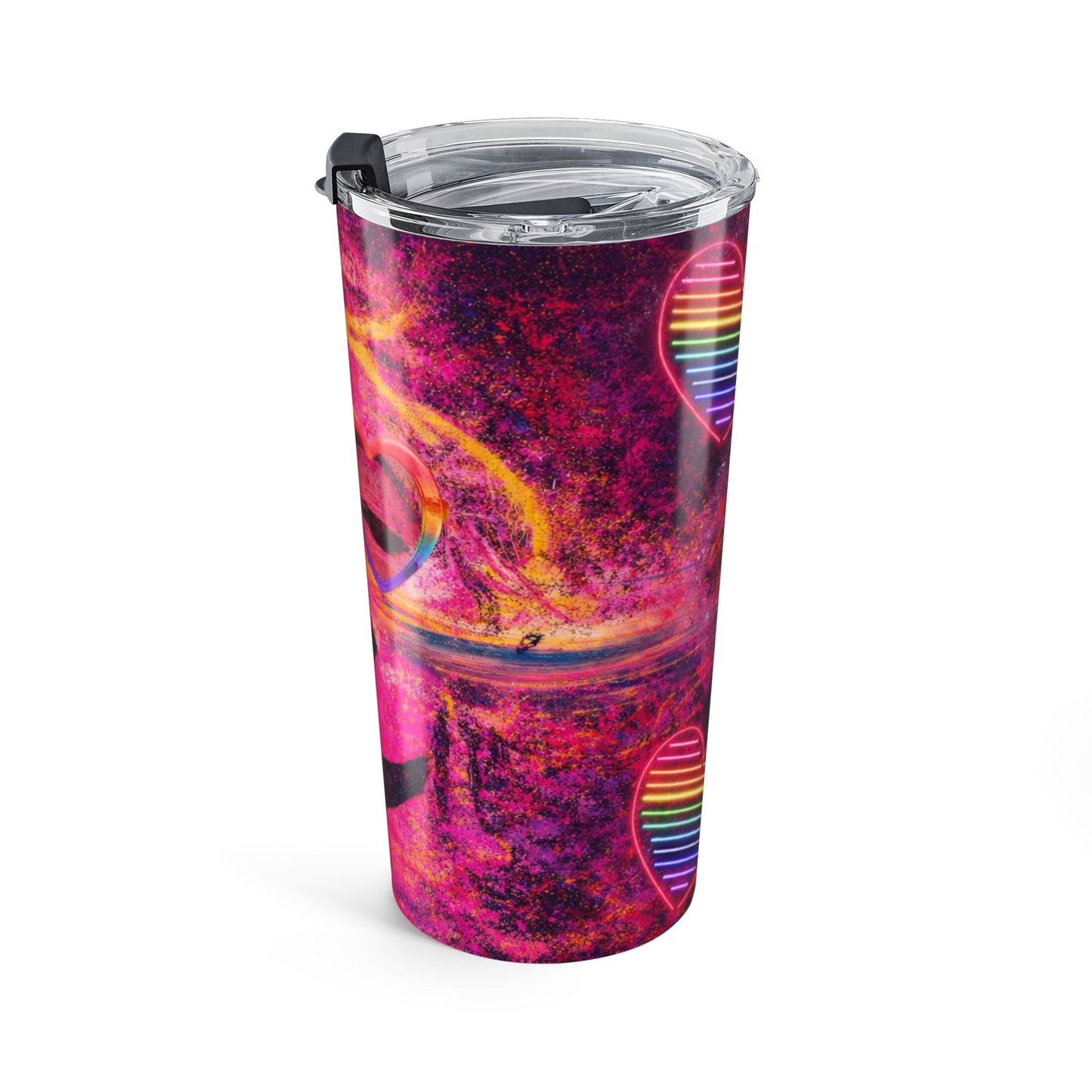 Neon Pop Art Rainbow Tumbler