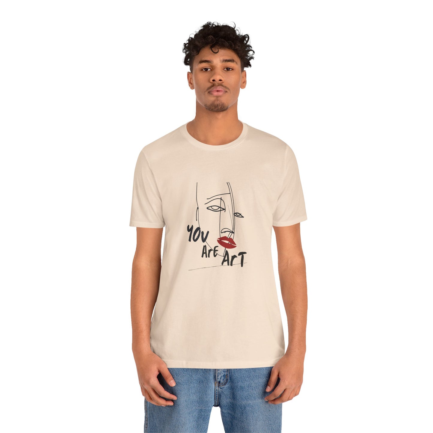 Artistic Expression Unisex Tee - You Are Art, Creative Gift, Casual Wear, Modern Design, Art Lover's Shirt