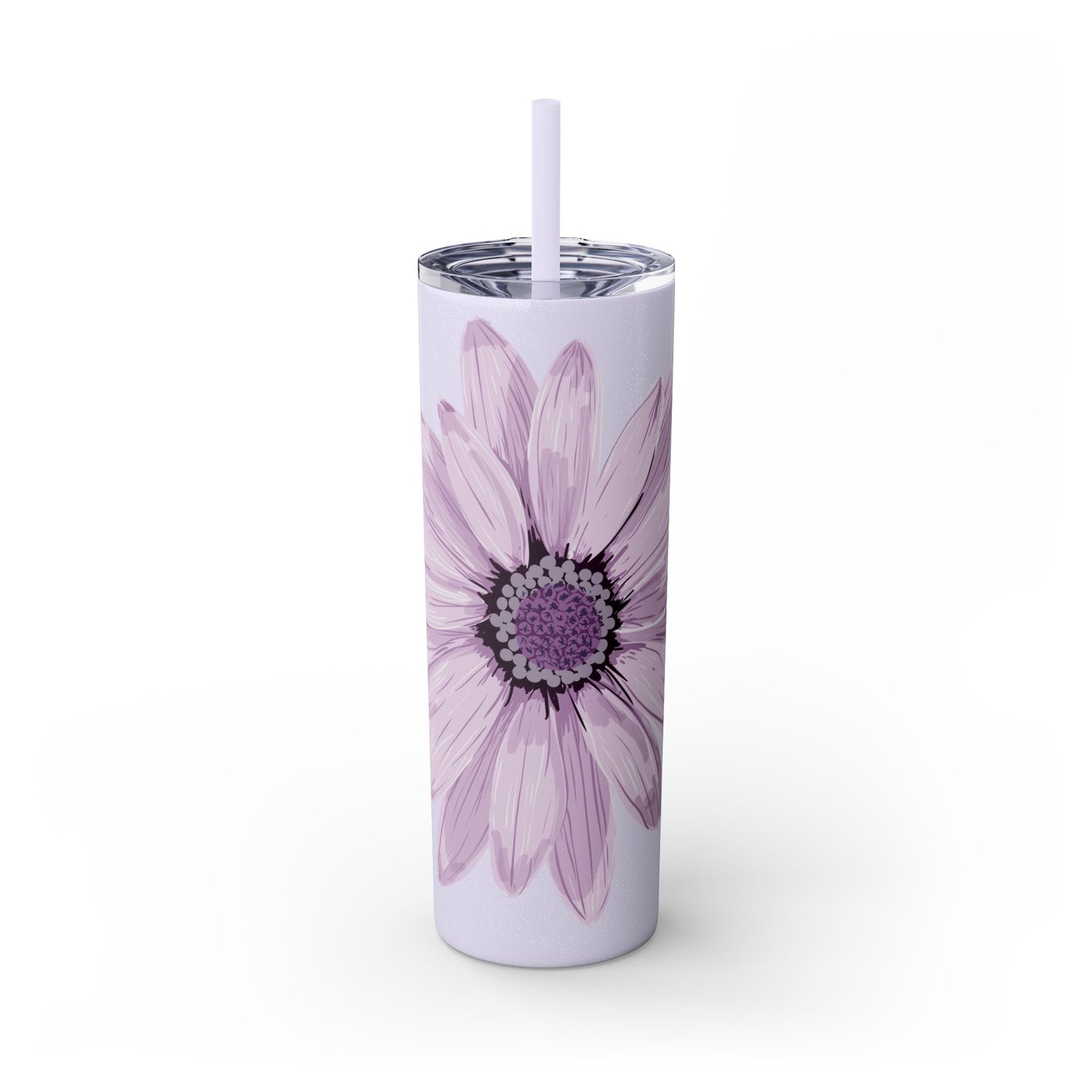 Floral Skinny Tumbler, 20oz - Stylish Drinkware for Home, Office, Gifts, Party Favors, Spring Decor