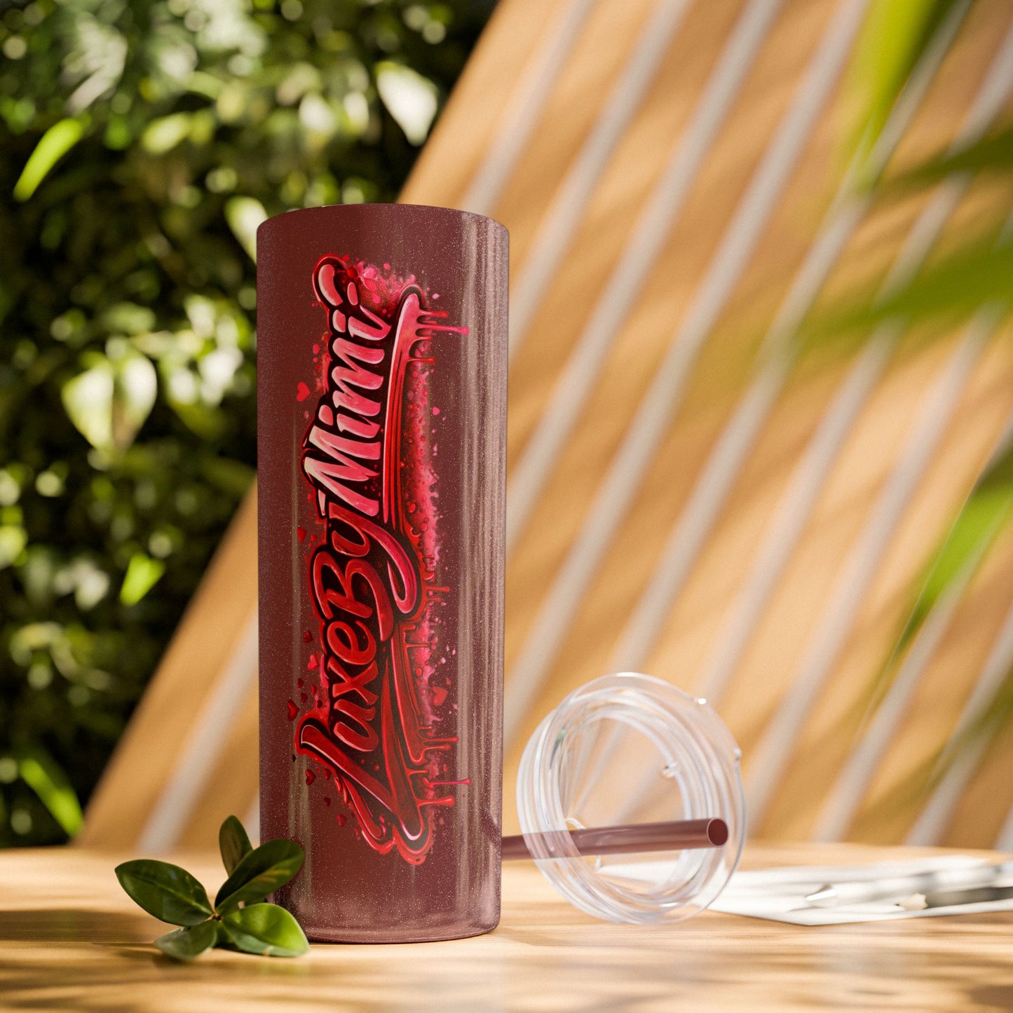 Skinny Tumbler – 'Lake & Lemons' Red Script 20oz Insulated Straw Tumbler