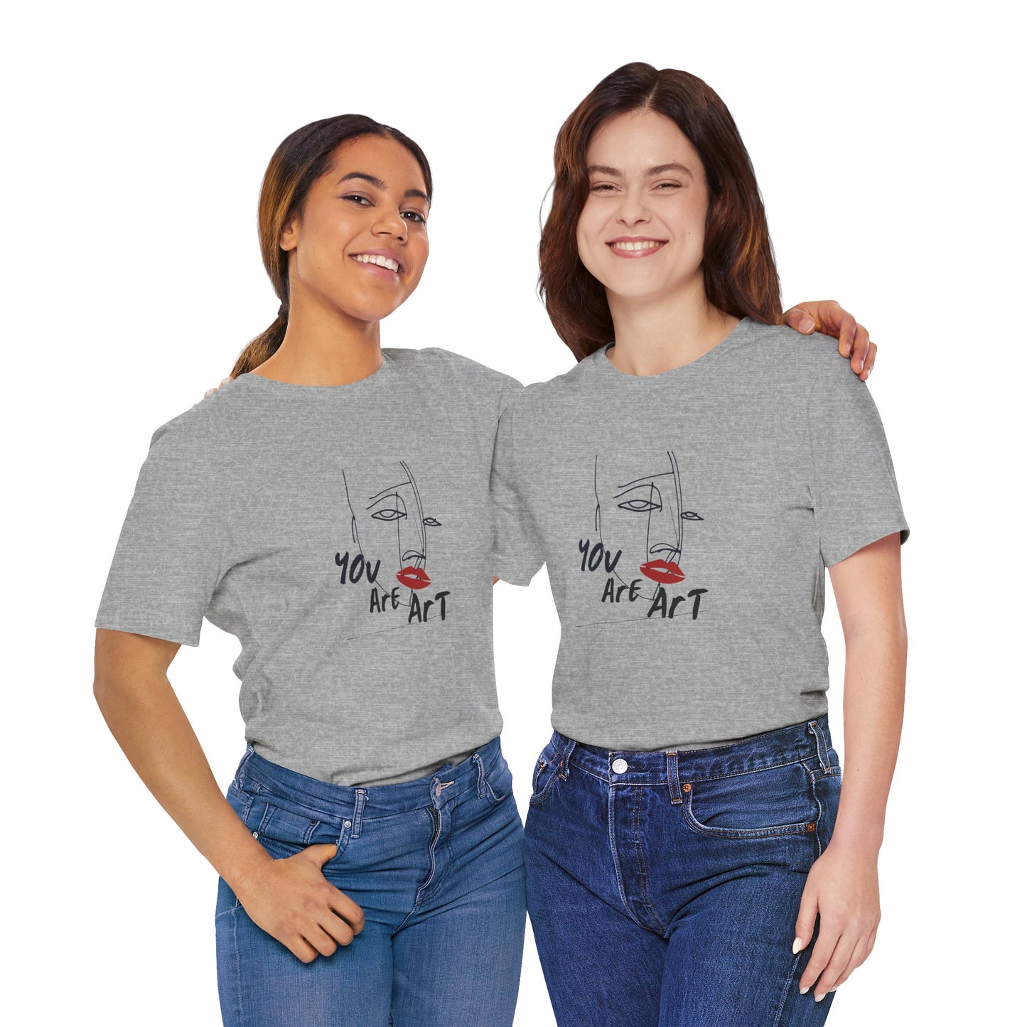 Artistic Expression Unisex Tee - You Are Art, Creative Gift, Casual Wear, Modern Design, Art Lover's Shirt