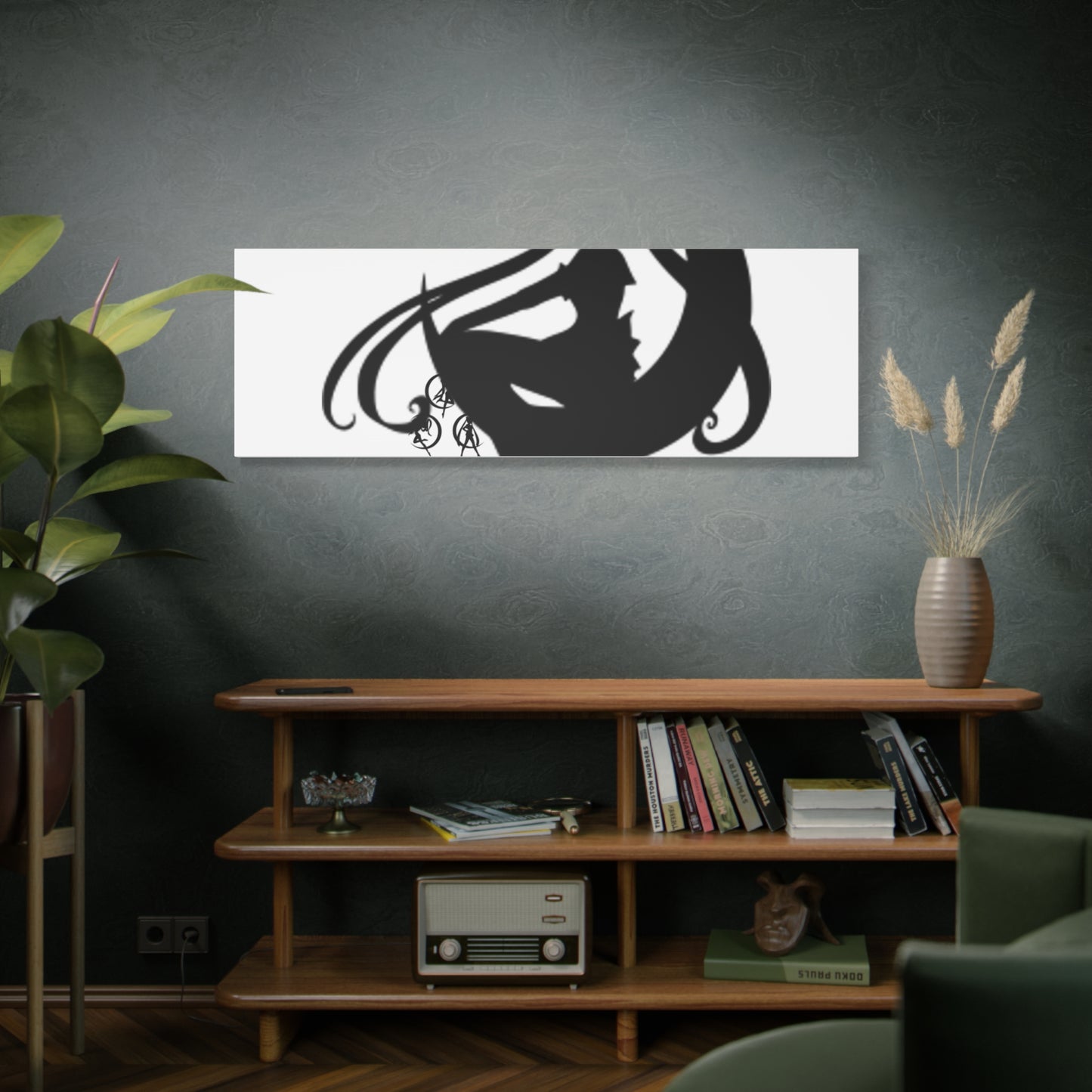 Moonlit Goddess Canvas Art, Modern Wall Decor, Fantasy Home Decor, Boho Aesthetic, Gift for Art Lovers