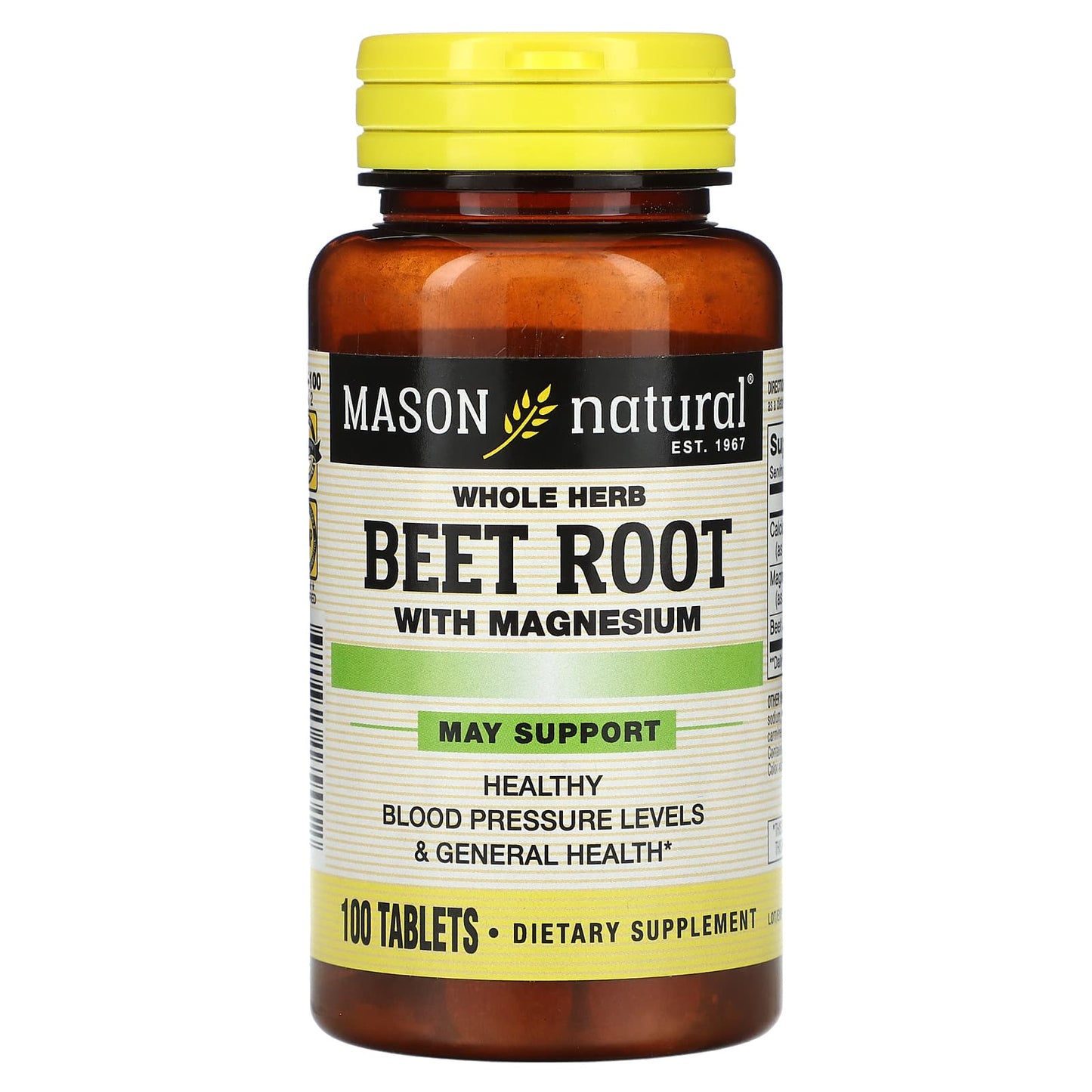Mason Natural® Beet Root (500 mg) with Magnesium