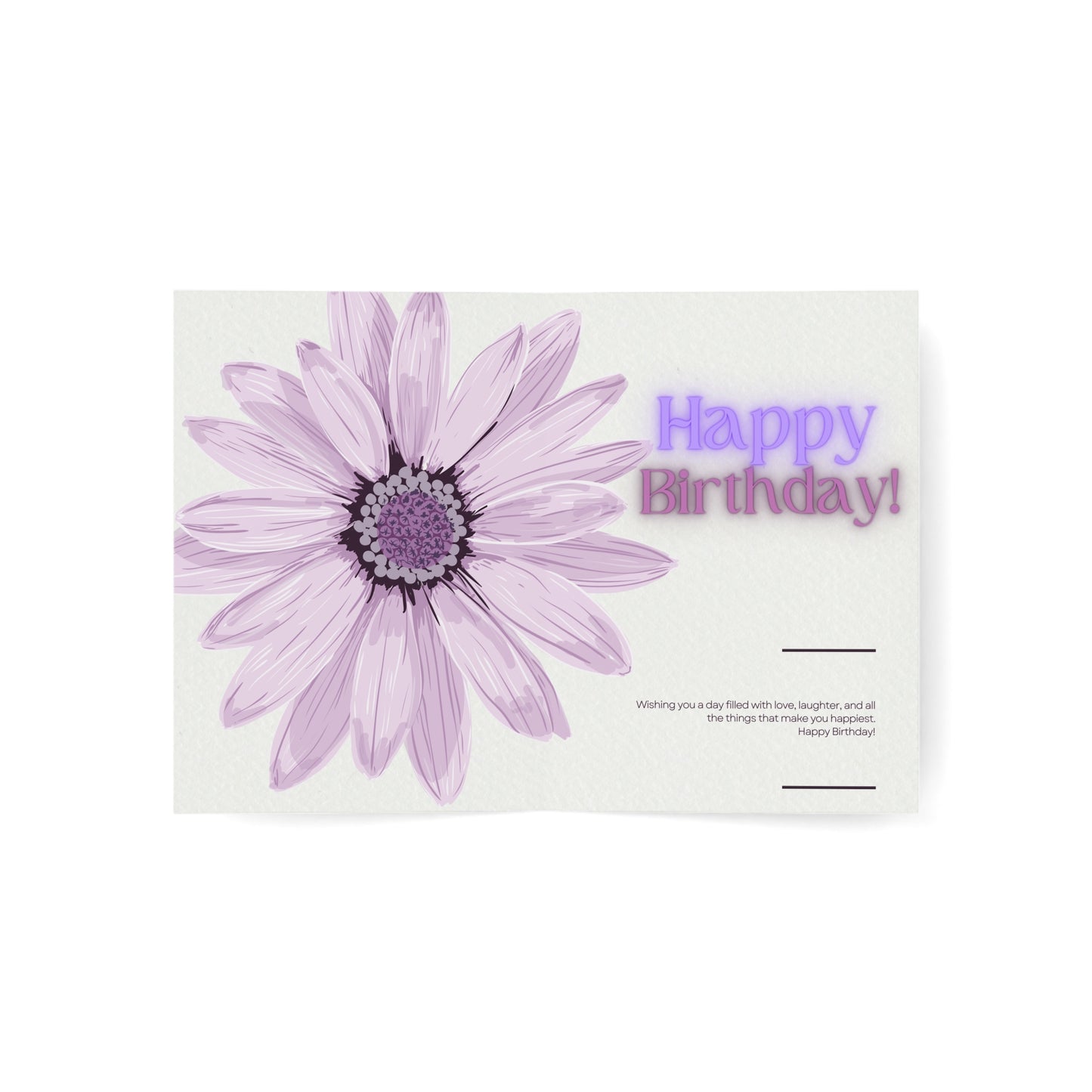 Beautiful Lavender Flower HAPPY BRITHDAY Greeting Cards! (1, 10, 30, and 50pcs)