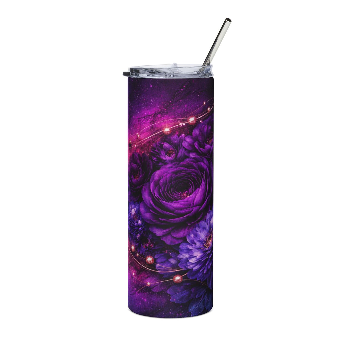 Customized Purple Galaxy Nebula Tumbler | 20oz Stainless Steel Travel Cup