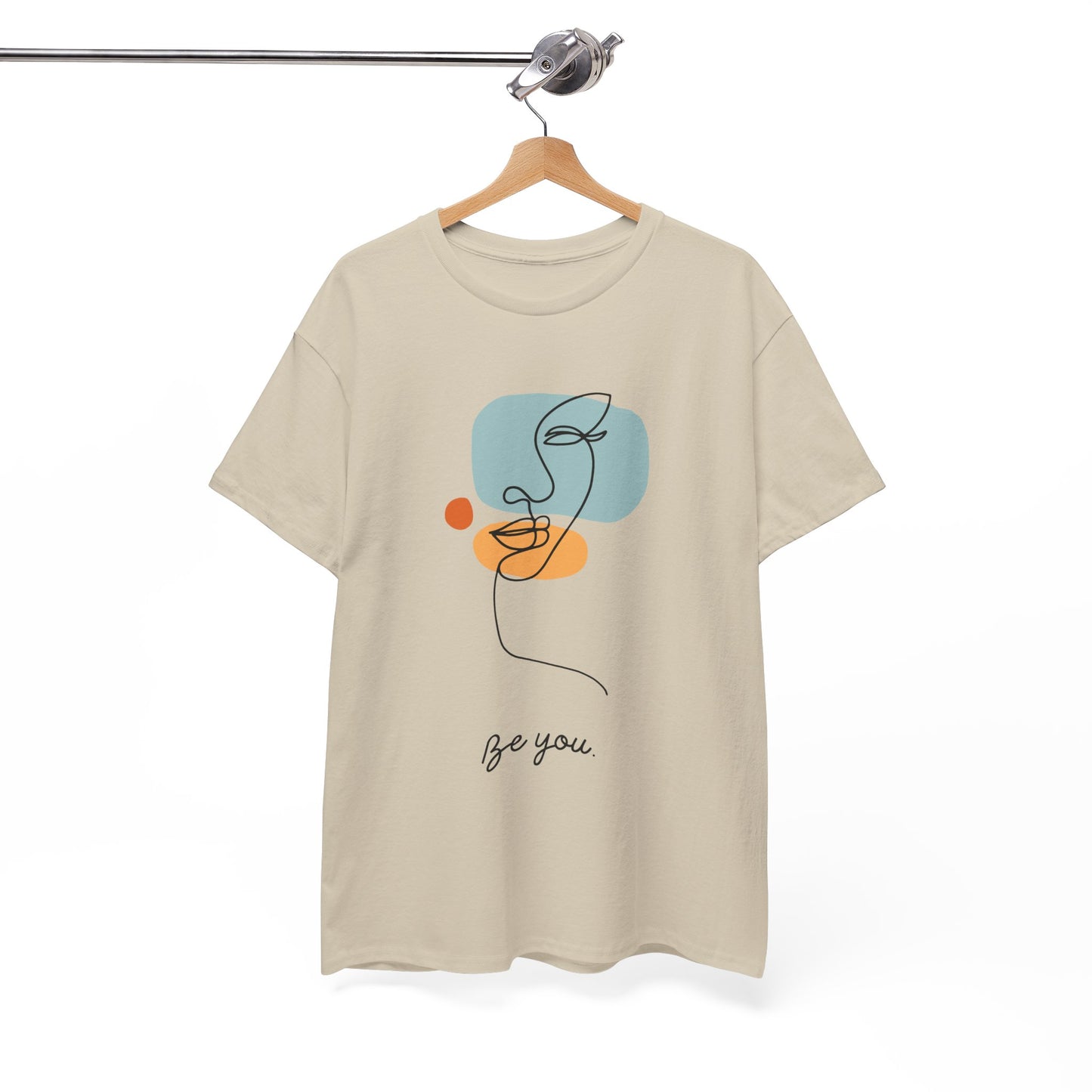 Minimalist Be You Tee, Unisex Cotton T-Shirt, Inspirational Graphic Tee, Gift for Friends, Casual Everyday Wear, Self-Love Apparel