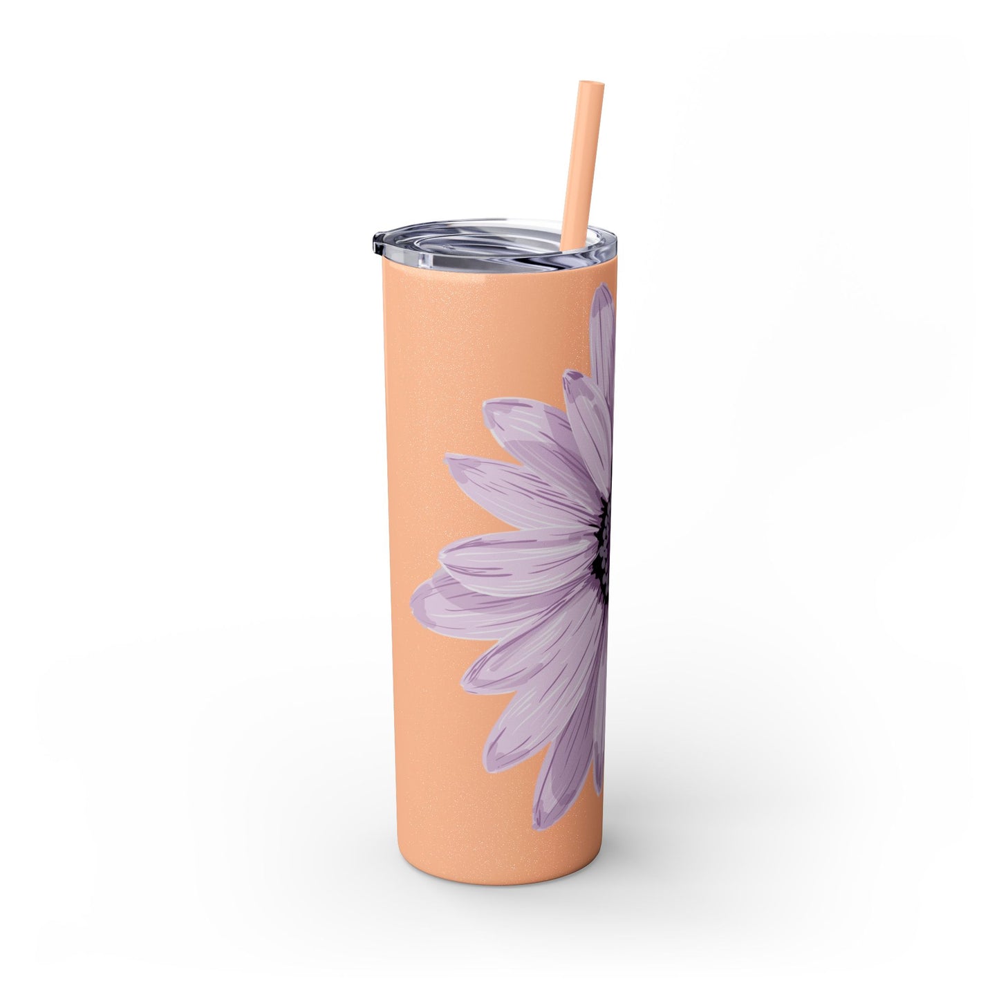 Floral Skinny Tumbler, 20oz - Stylish Drinkware for Home, Office, Gifts, Party Favors, Spring Decor