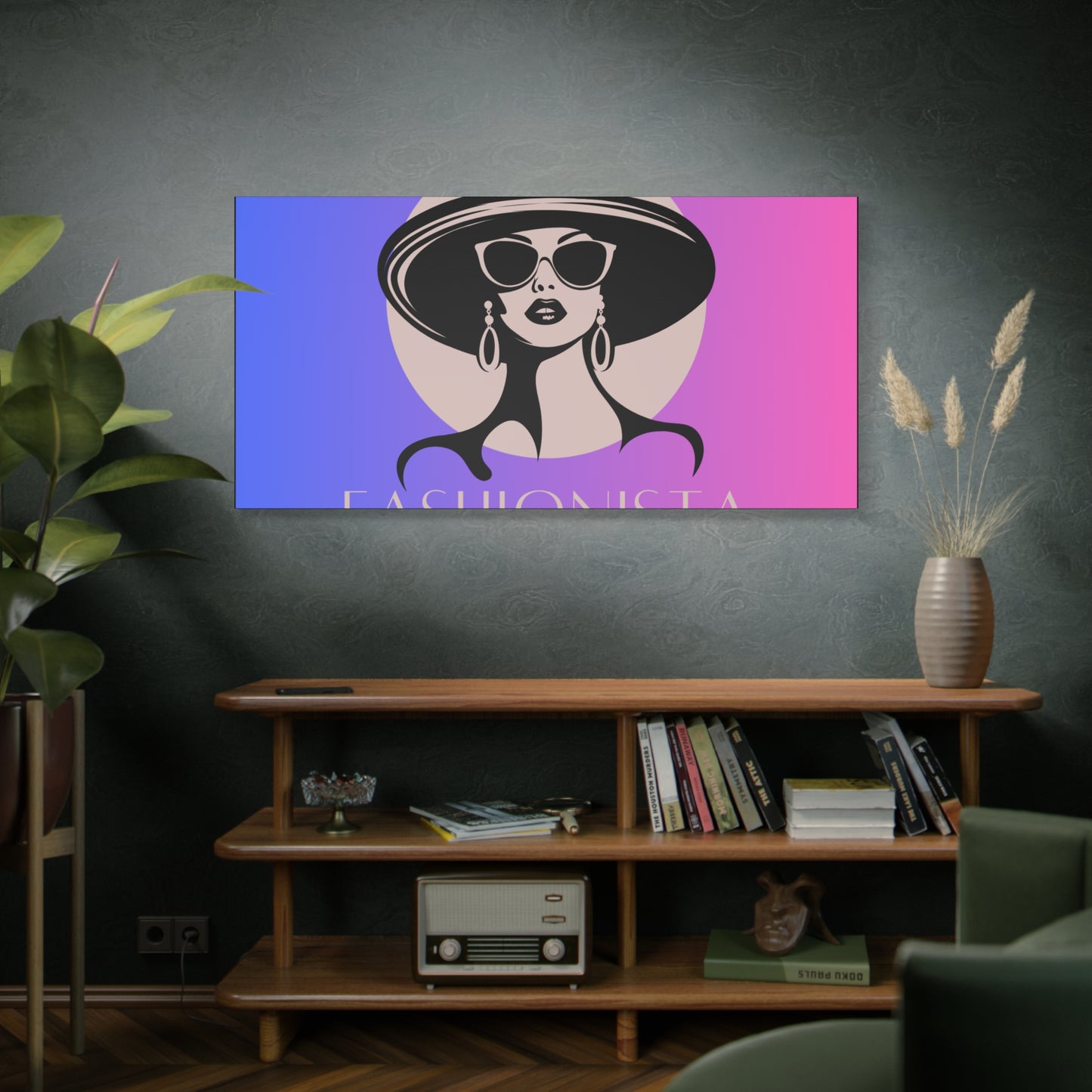 Fashionista Matte Canvas Wall Art, chic home decor, stylish gift for fashion lovers, wall decor, modern art piece, unique artwork