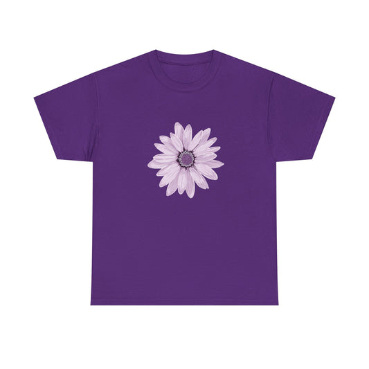 Floral Unisex Heavy Cotton Tee, Soft Summer Shirt, Casual Wear, Gift for Her, Spring Fashion