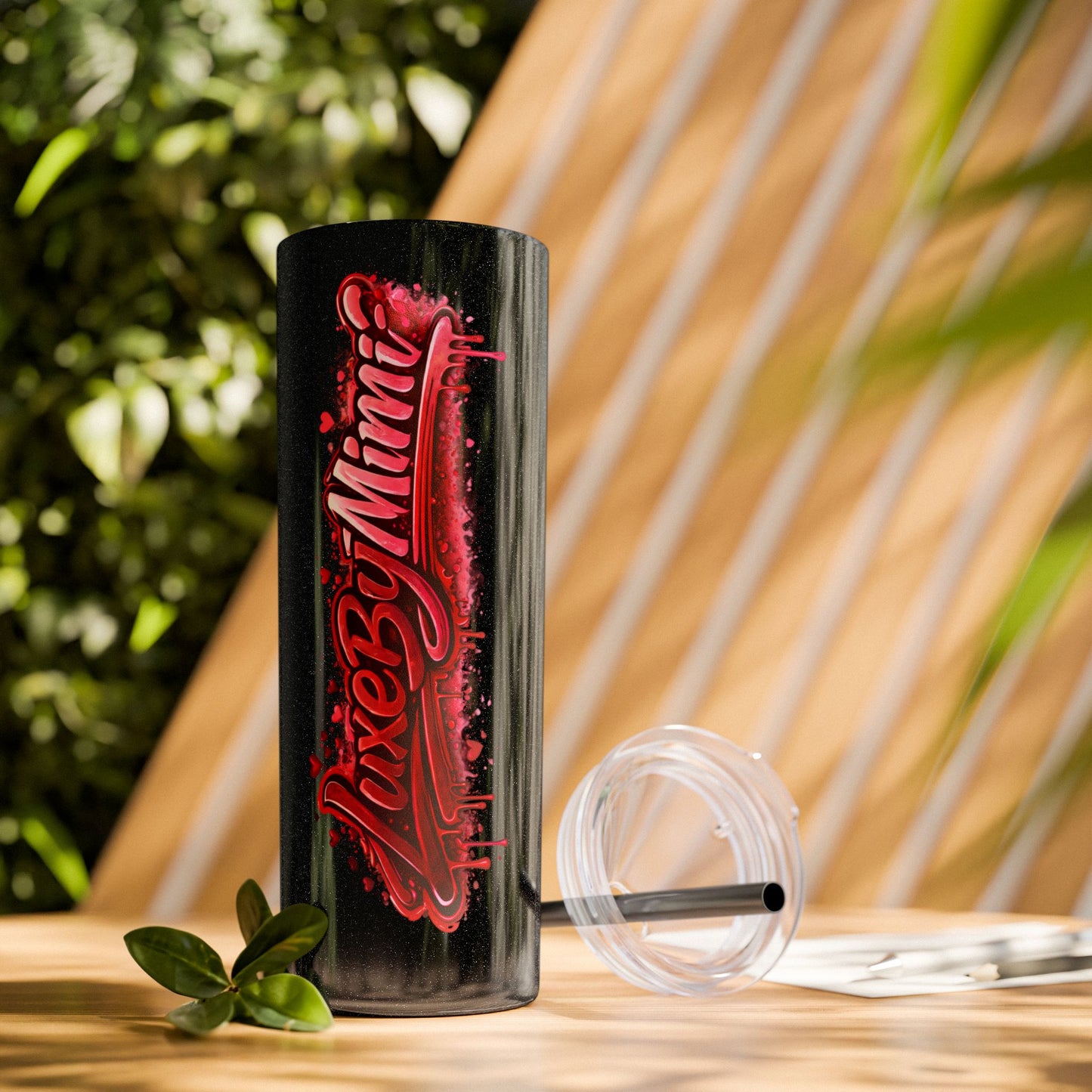 Skinny Tumbler – 'Lake & Lemons' Red Script 20oz Insulated Straw Tumbler