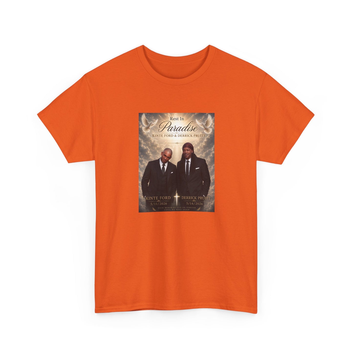 Memorial Tribute Tee — "Rest in Paradise" Funeral Remembrance Shirt