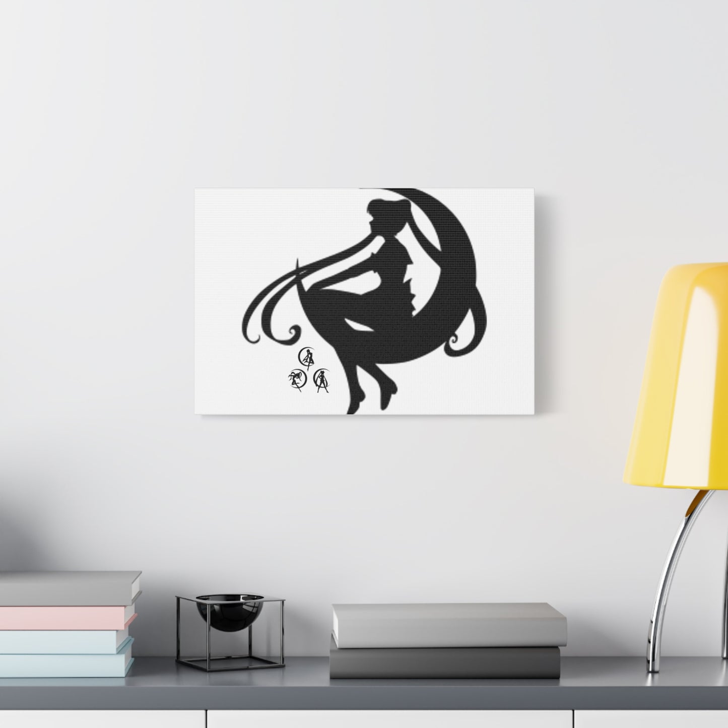 Moonlit Goddess Canvas Art, Modern Wall Decor, Fantasy Home Decor, Boho Aesthetic, Gift for Art Lovers