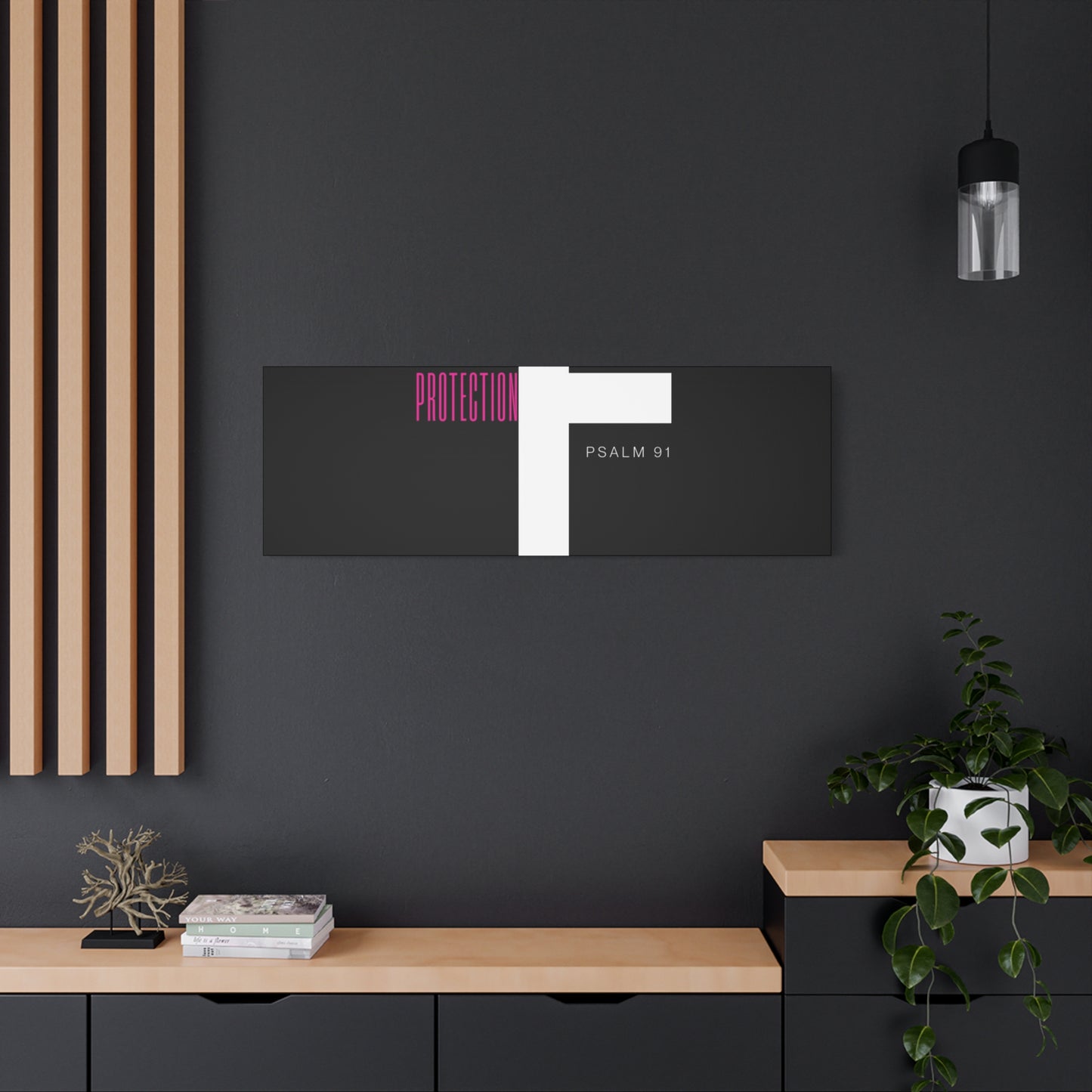 Faith-Inspired Canvas Print - Psalm 91, Home Decor, Wall Art, Christian Gift, Inspirational Decoration
