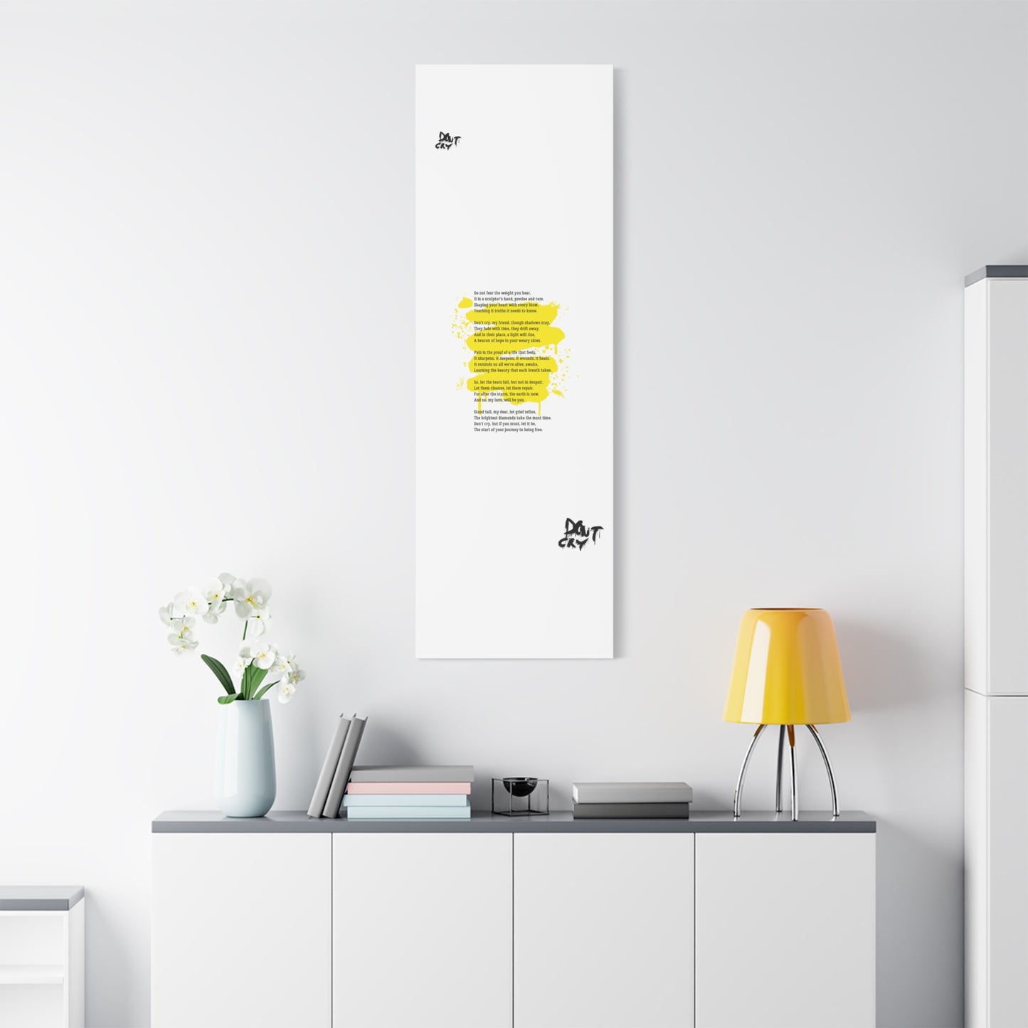 Inspirational Canvas Wall Art, Motivational Decor, Positive Quote, Home Office Wall Hanging, Unique Gift Idea, Modern Art Print