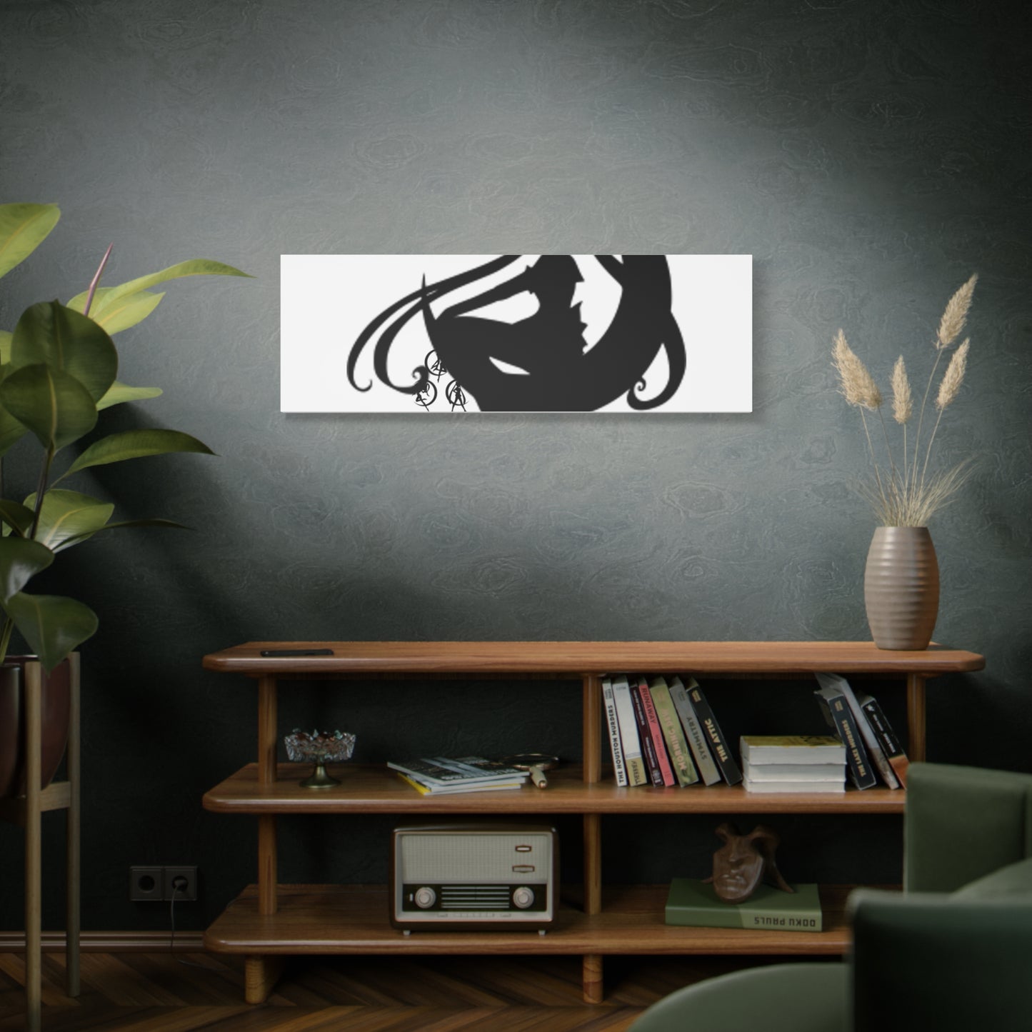 Moonlit Goddess Canvas Art, Modern Wall Decor, Fantasy Home Decor, Boho Aesthetic, Gift for Art Lovers