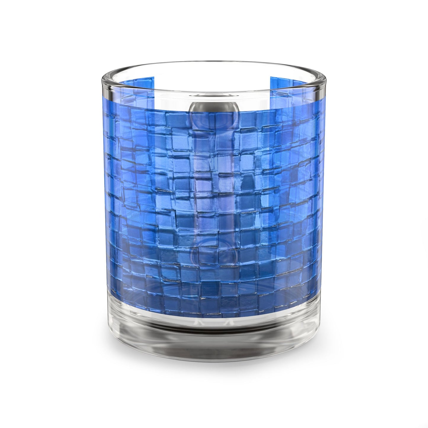 Blue Mosaic Glass Mug 10oz Glass Mug