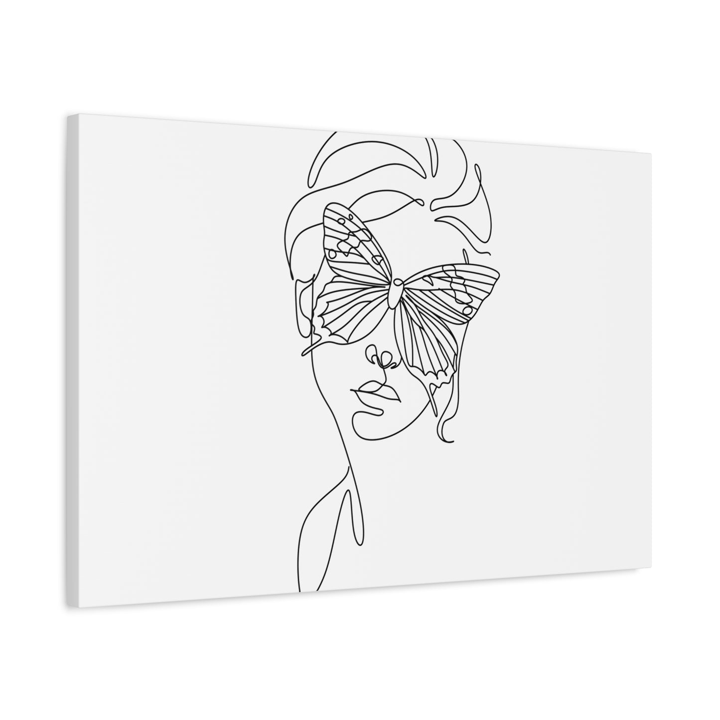 Minimalist Butterfly Canvas Art, Modern Home Decor, Gift for Nature Lovers, Wall Art for Women, Inspirational Wall Art