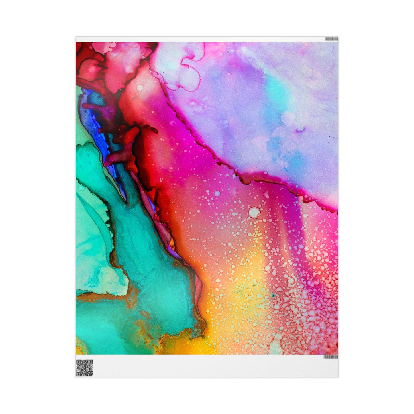 Vibrant Abstract Wrapping Paper | Colorful Gift Wrap for Parties, Birthdays, Weddings, Holidays, Creative Packaging