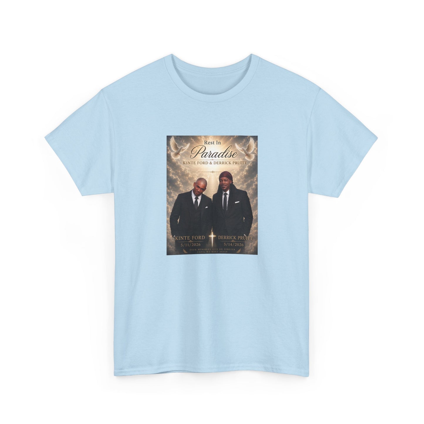Memorial Tribute Tee — "Rest in Paradise" Funeral Remembrance Shirt