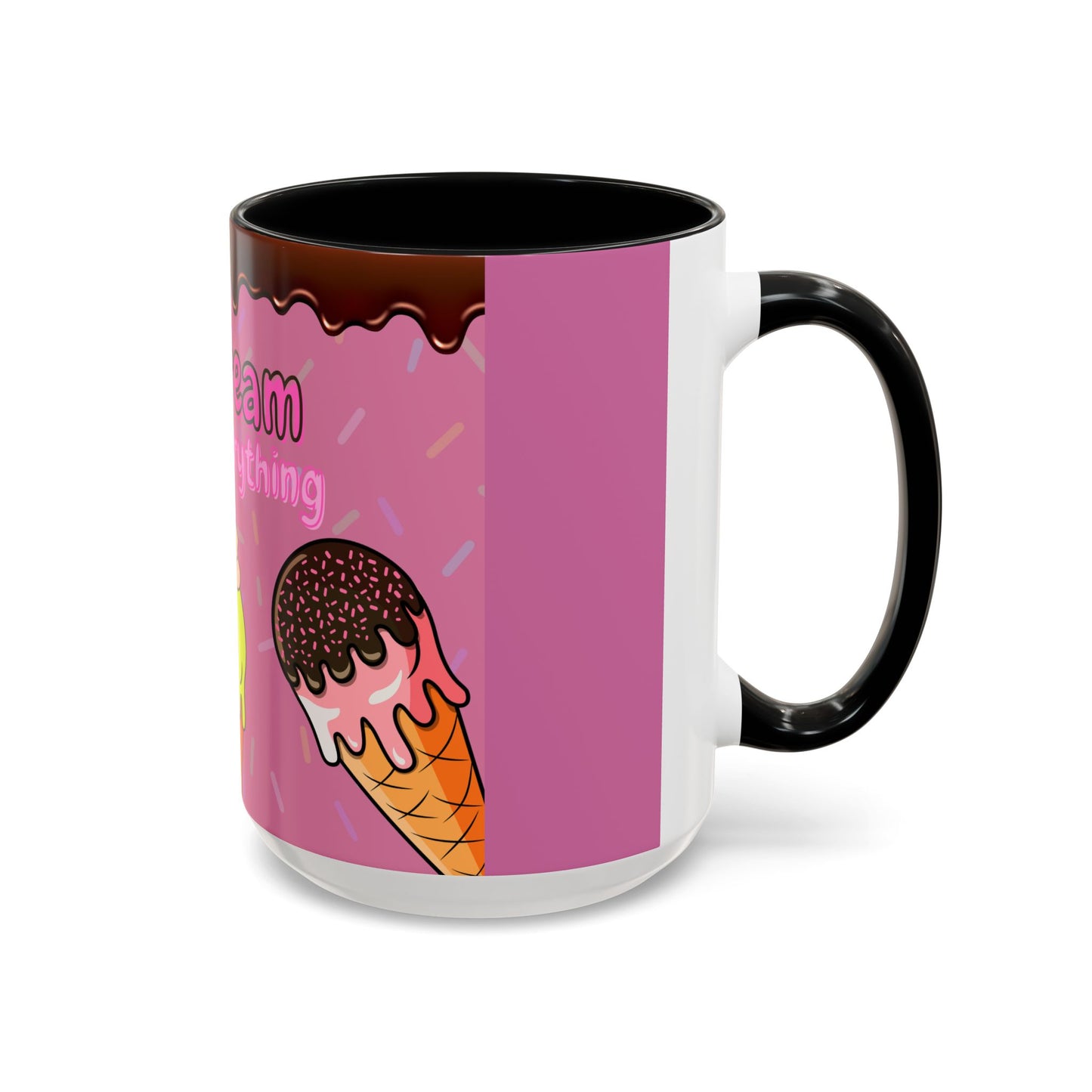 Ice Cream Solves Everything Coffee Mug - Fun Beverage Cup for Ice Cream Lovers, Gift for Holidays, Birthday, Summer