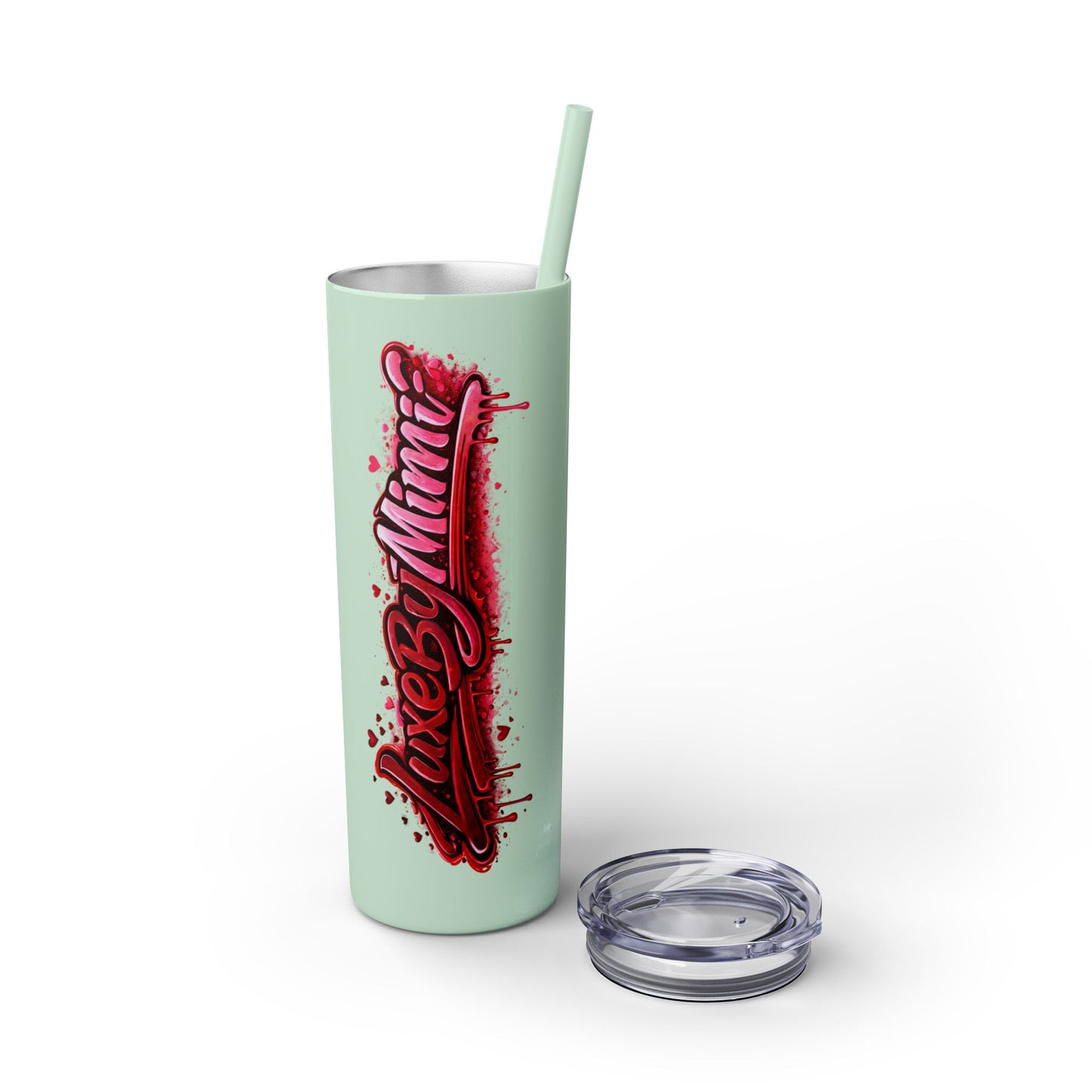 Skinny Tumbler – 'Lake & Lemons' Red Script 20oz Insulated Straw Tumbler