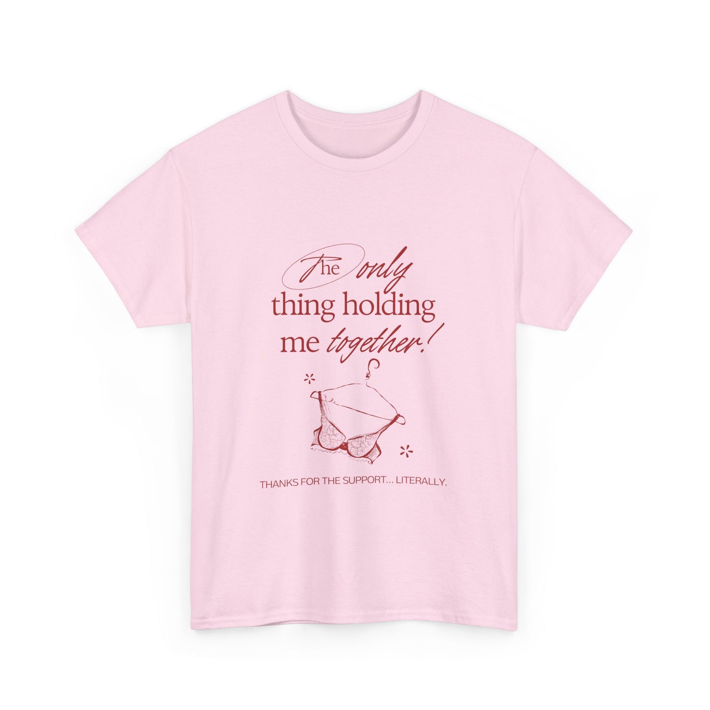 "Holding It Together" Unisex Heavy Cotton Tee: Funny Gift for Friends, Family, Self-Care, Casual Wear, Humor Shirts, Gift for Her