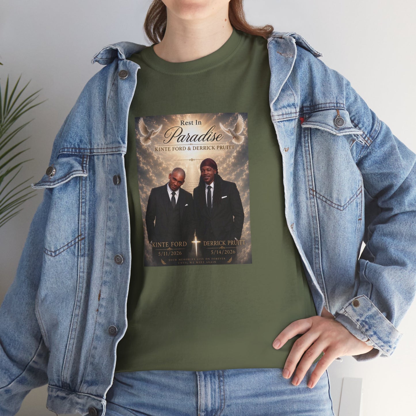 Memorial Tribute Tee — "Rest in Paradise" Funeral Remembrance Shirt