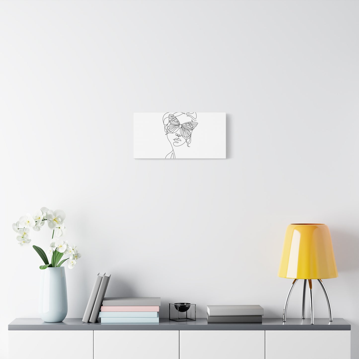 Minimalist Butterfly Canvas Art, Modern Home Decor, Gift for Nature Lovers, Wall Art for Women, Inspirational Wall Art