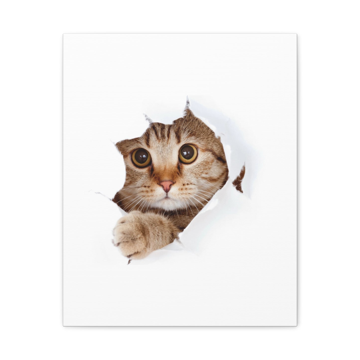 Whimsical Cat Canvas Art, Playful Decor for Cat Lovers, Home Wall Art, Pet-Themed Gift, Cute Cat Wall Art, Cat Lover's Decoration
