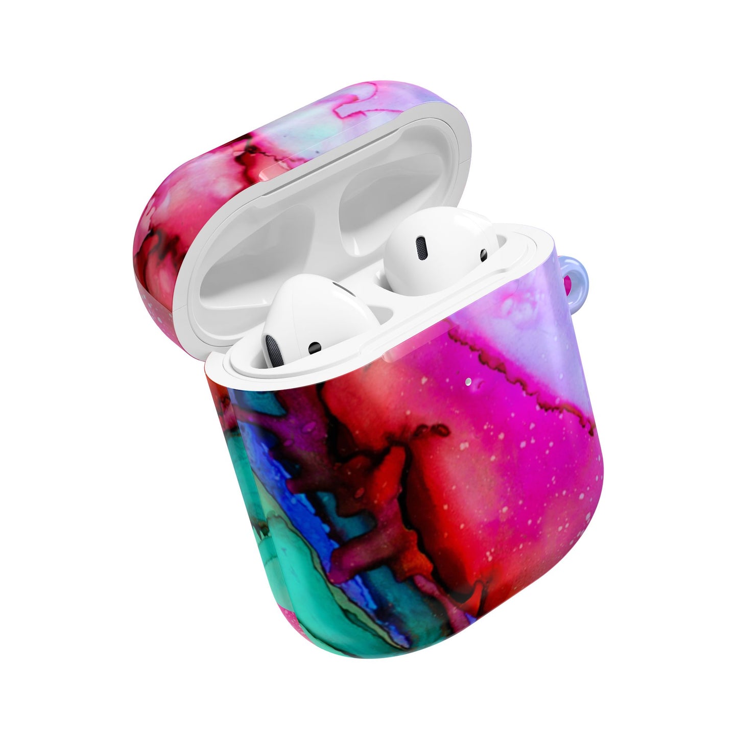 Colorful Marble AirPod Case, Trendy Tech Accessory, Gift for Music Lovers, Unique Earbud Cover for Her, Stylish AirPods Holder