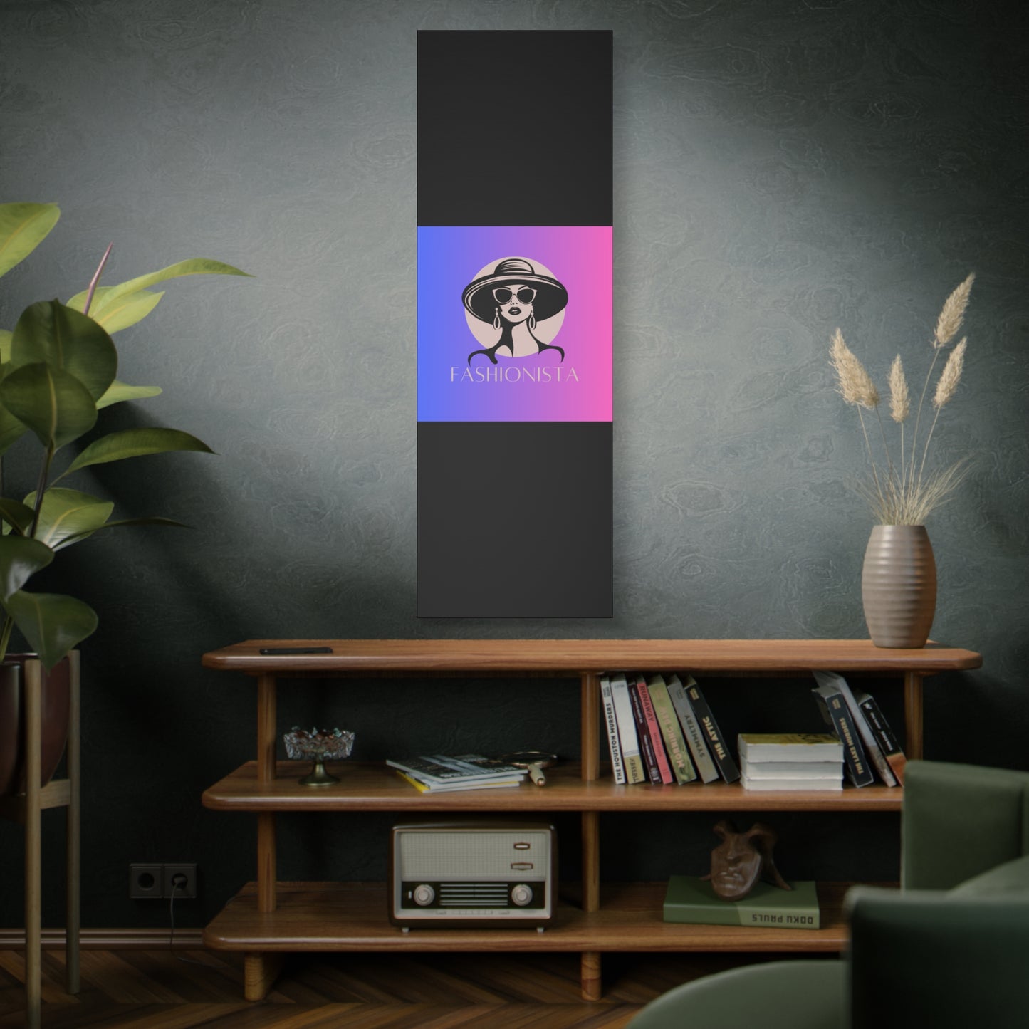 Fashionista Matte Canvas Wall Art, chic home decor, stylish gift for fashion lovers, wall decor, modern art piece, unique artwork
