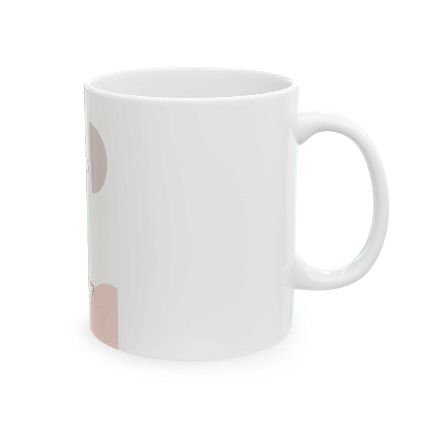 Just Living My Best Life Ceramic Mug - Stylish 11oz/15oz Gift for Moms, Inspirational Pregnancy Gift Coffee Cup, Cute Tea Mug, Positive Vibes Drinkware