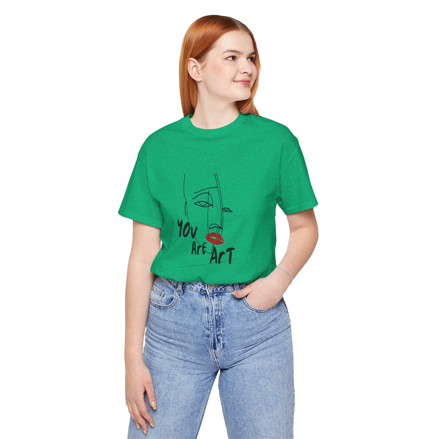 Artistic Expression Unisex Tee - You Are Art, Creative Gift, Casual Wear, Modern Design, Art Lover's Shirt