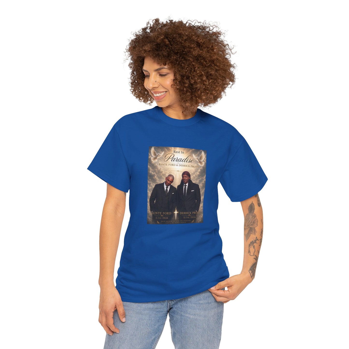 Memorial Tribute Tee — "Rest in Paradise" Funeral Remembrance Shirt