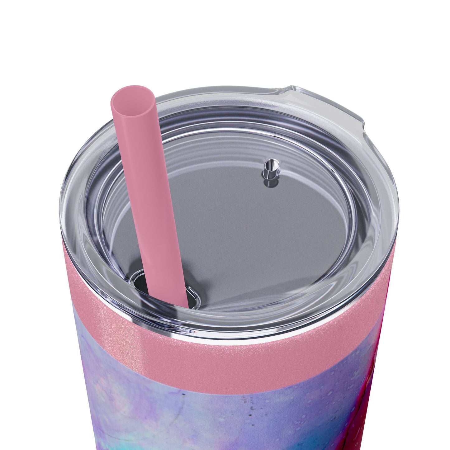 Beautiful Watercolor Splatter Skinny Tumbler with Straw - 20oz, Vibrant Colorful Drinkware for Every Occasion, Perfect Gift for Friends, Reusable Travel Mug, Water [...]