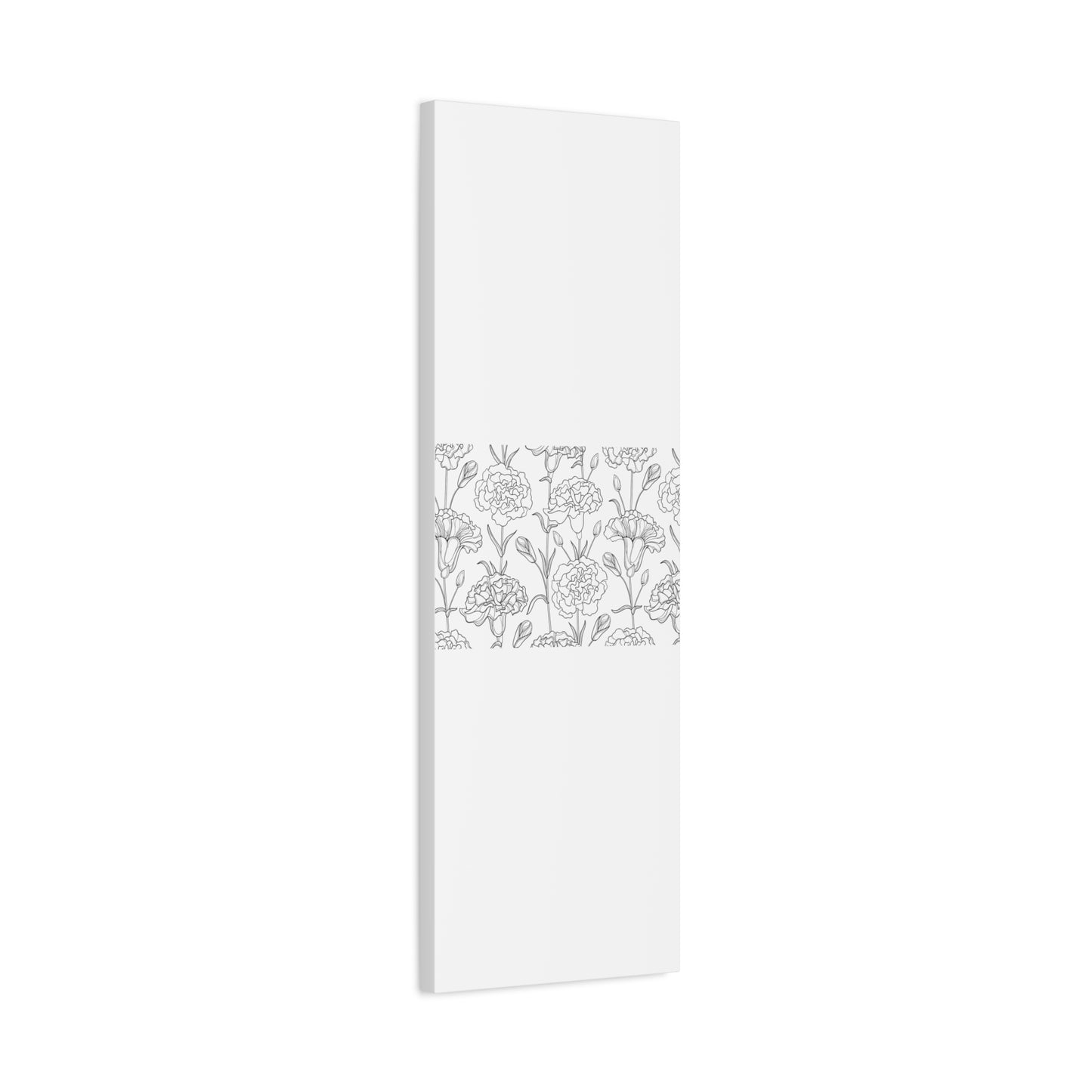 Floral Canvas Art, Stretched Wall Decor, Home Gift, Botanical Print, Modern Design, Matte Finish