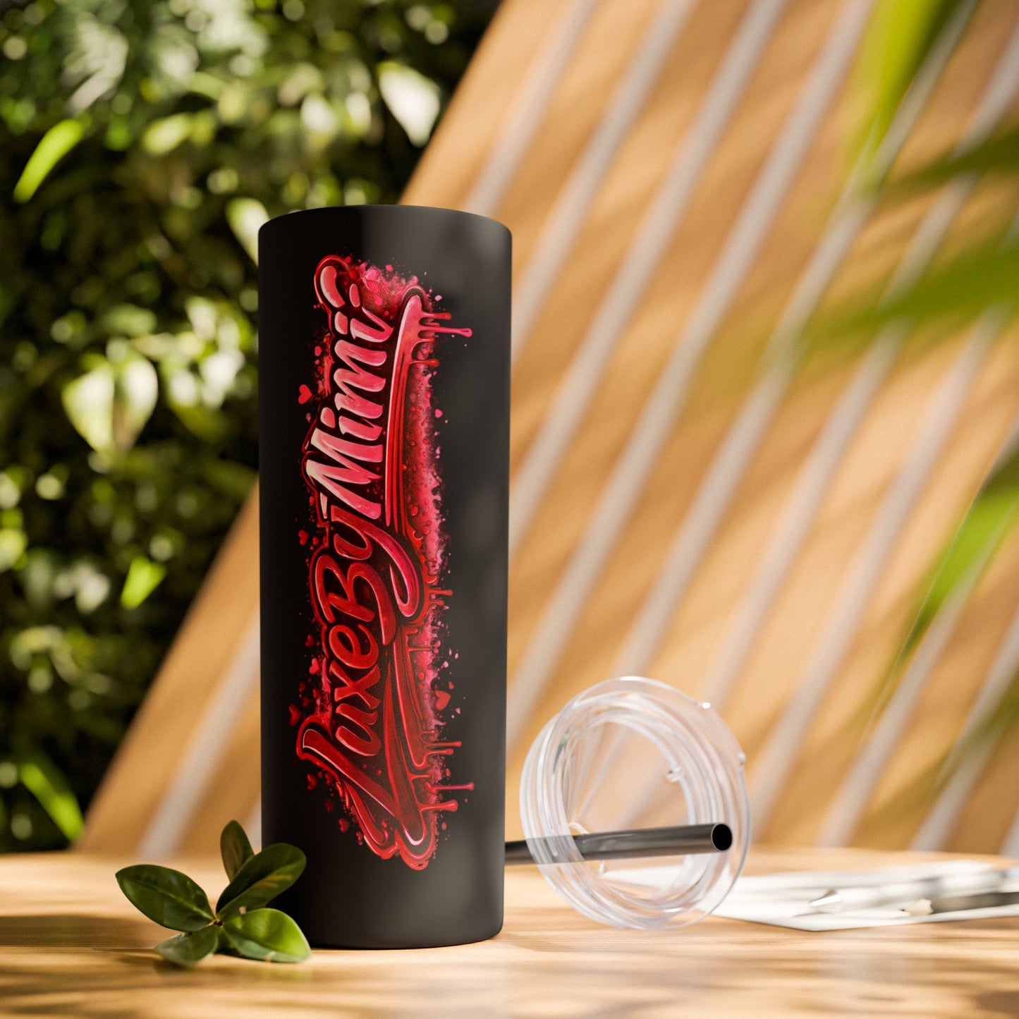 Skinny Tumbler – 'Lake & Lemons' Red Script 20oz Insulated Straw Tumbler