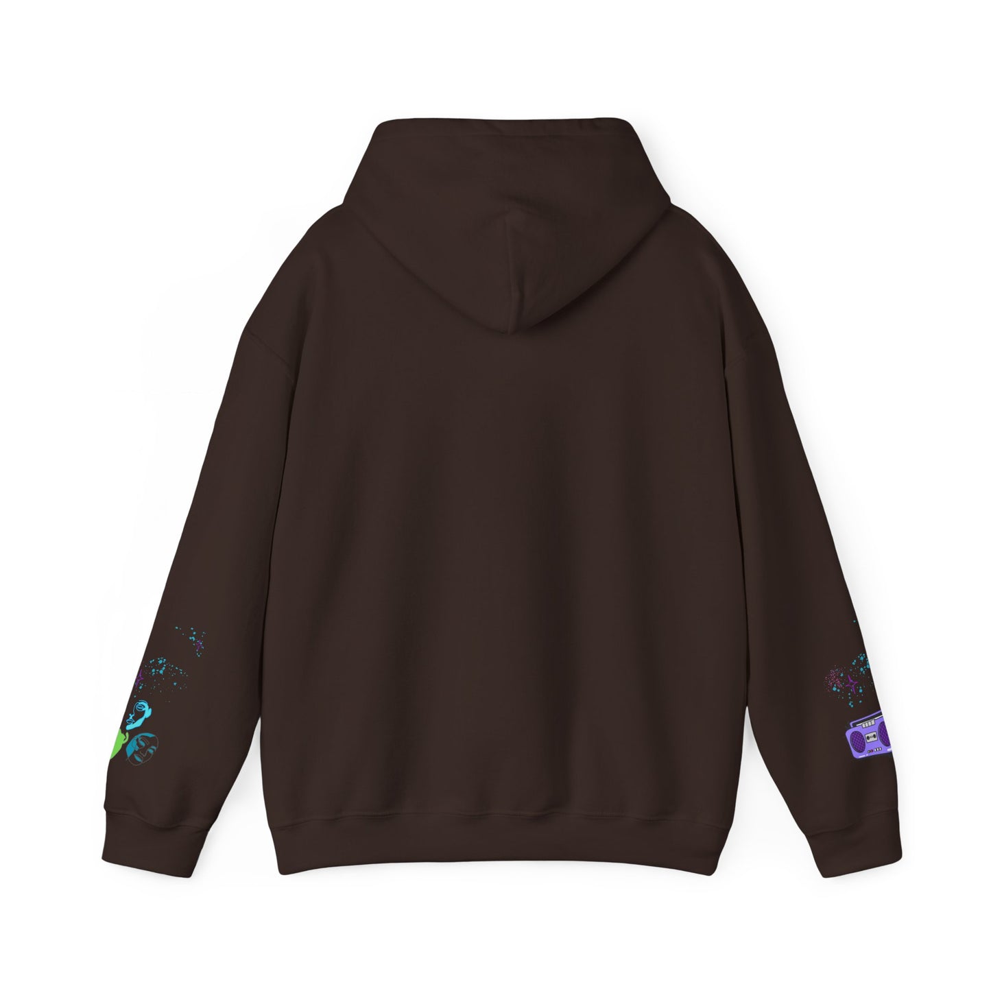 Colorful Dance Hoodie for Creative Spirits, Cozy Unisex Hooded Sweatshirt, Perfect for Parties, Dance Classes, Gifts