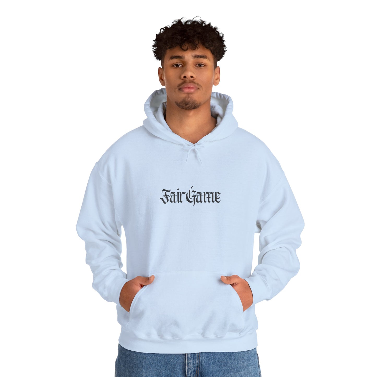 Fair Game Unisex Heavy Blend Hoodie, Cozy Sweatshirt, Casual Lounge Wear, Gift for Gamers, Comfortable Street Style
