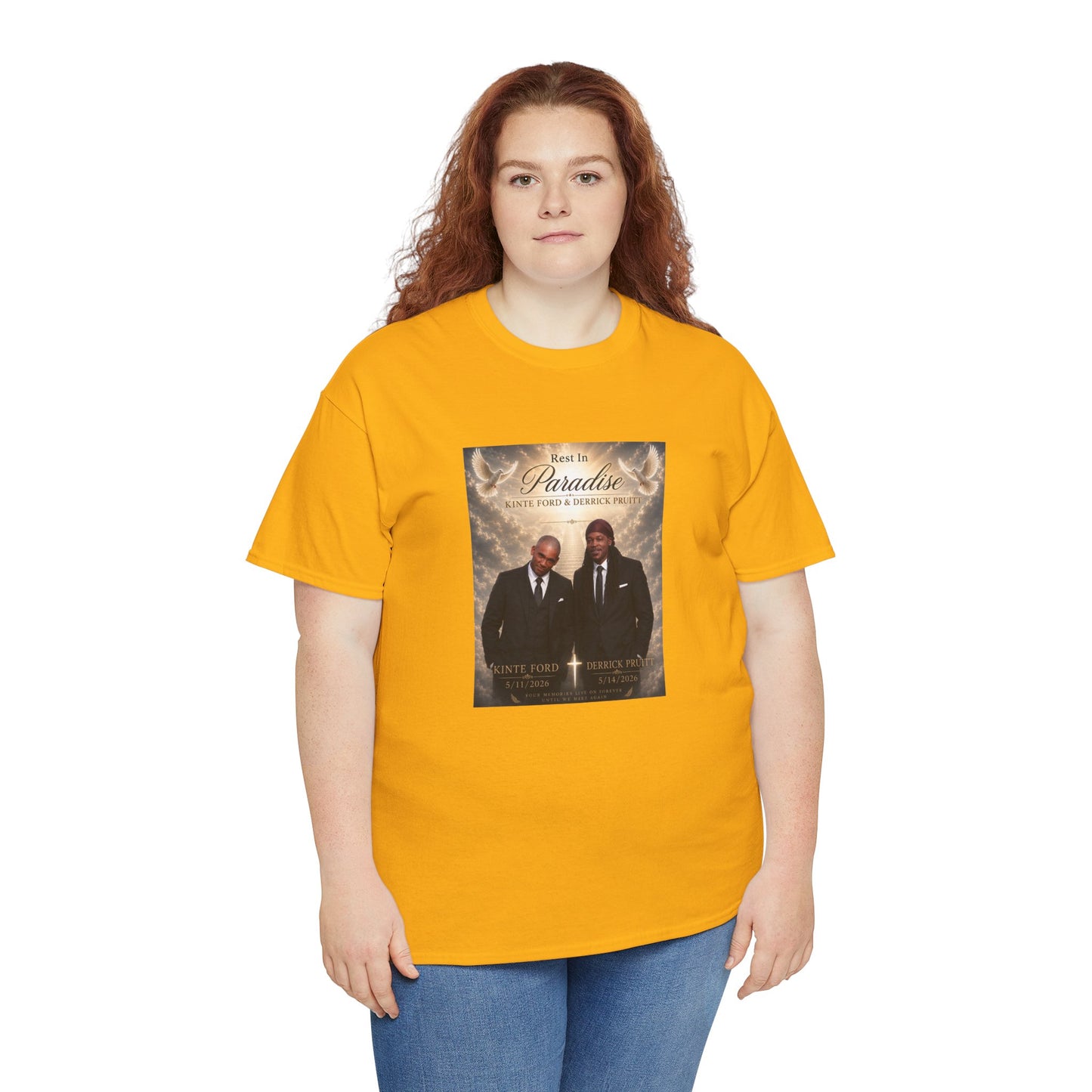 Memorial Tribute Tee — "Rest in Paradise" Funeral Remembrance Shirt