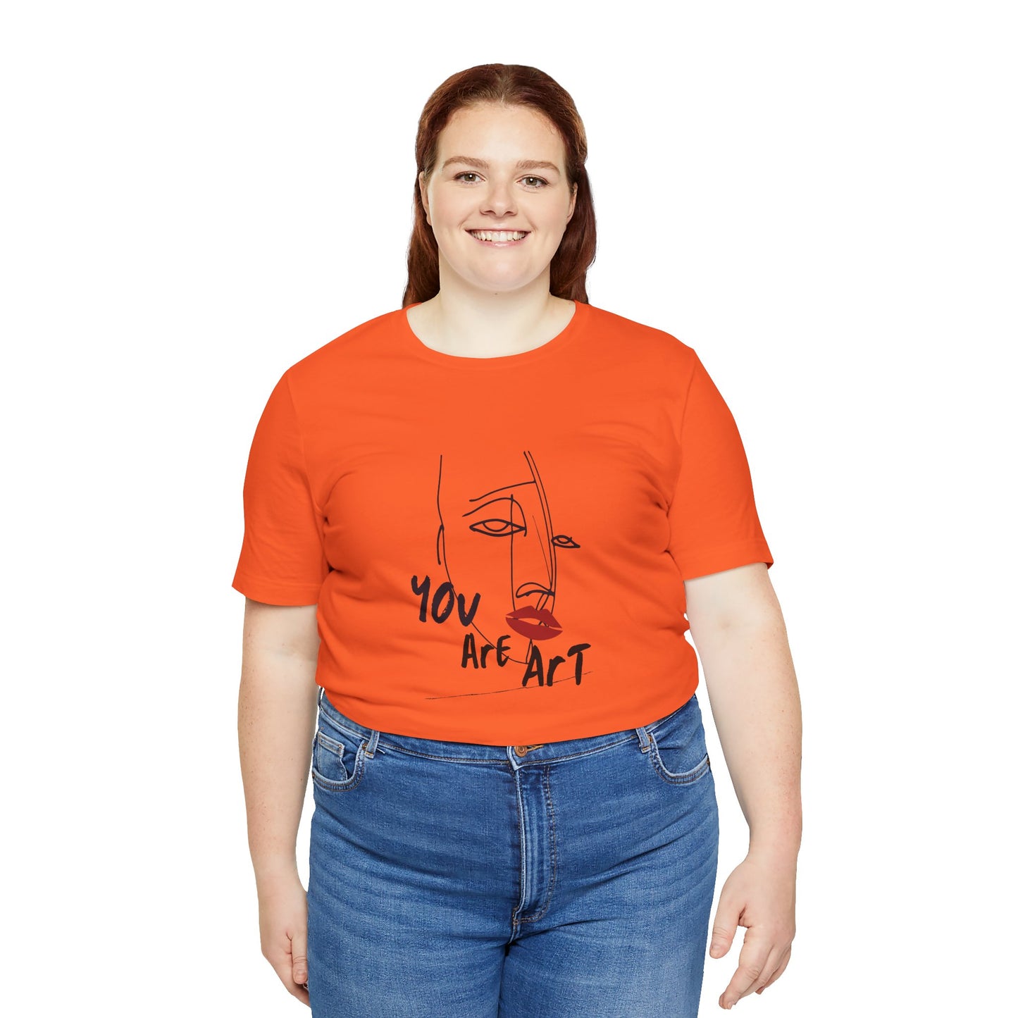 Artistic Expression Unisex Tee - You Are Art, Creative Gift, Casual Wear, Modern Design, Art Lover's Shirt