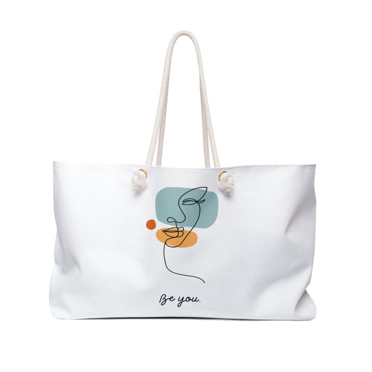 Chic Beach Weekender Bag, Tote Bag for Travel, Stylish Carryall, Art Tote, Gift for Her