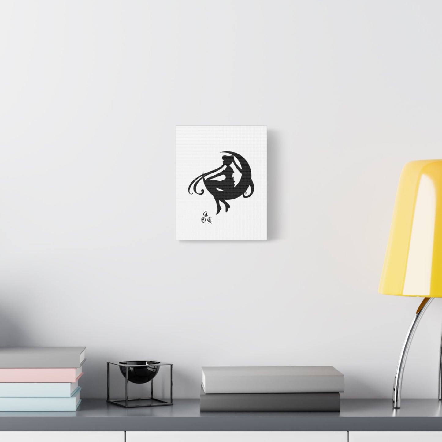 Moonlit Goddess Canvas Art, Modern Wall Decor, Fantasy Home Decor, Boho Aesthetic, Gift for Art Lovers