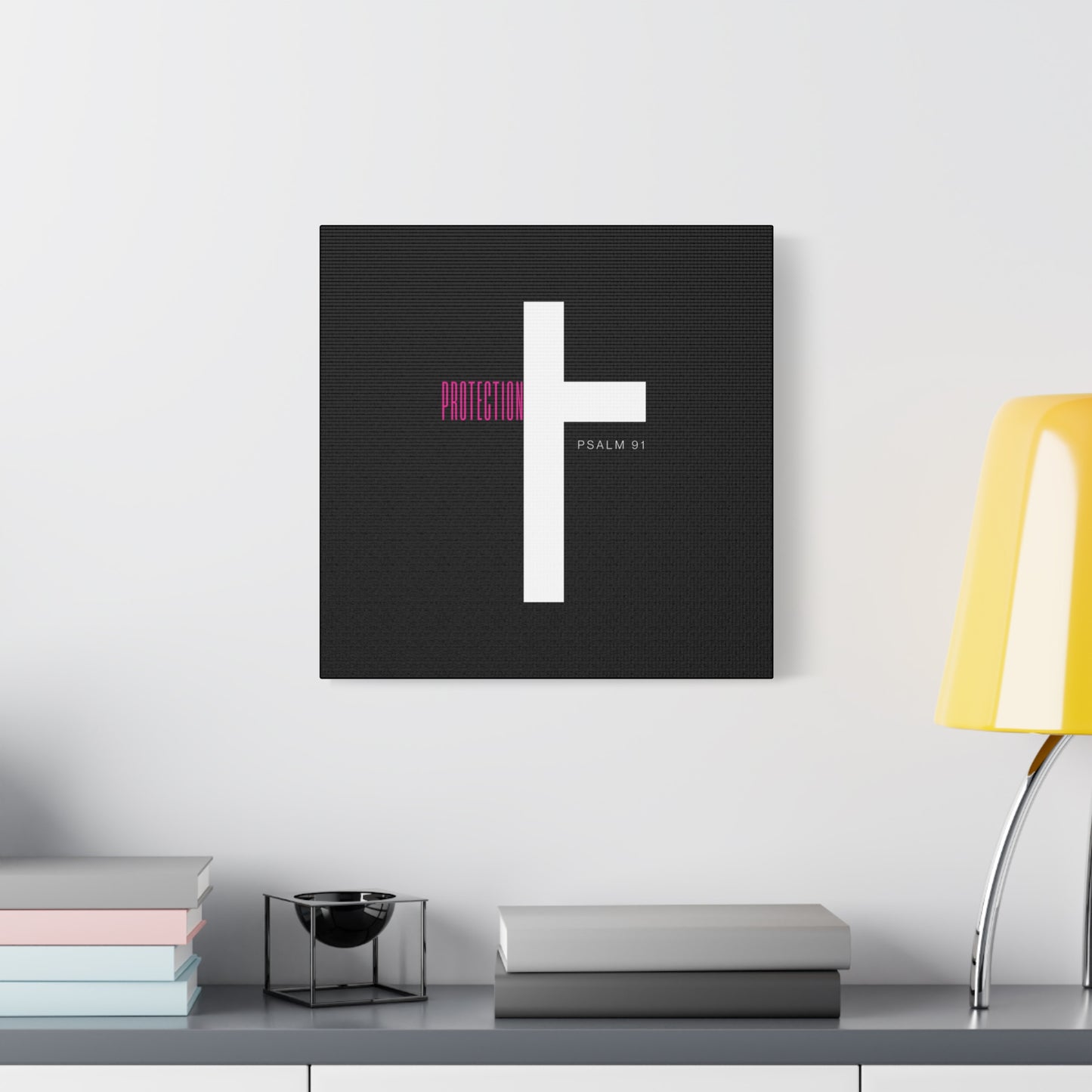 Faith-Inspired Canvas Print - Psalm 91, Home Decor, Wall Art, Christian Gift, Inspirational Decoration