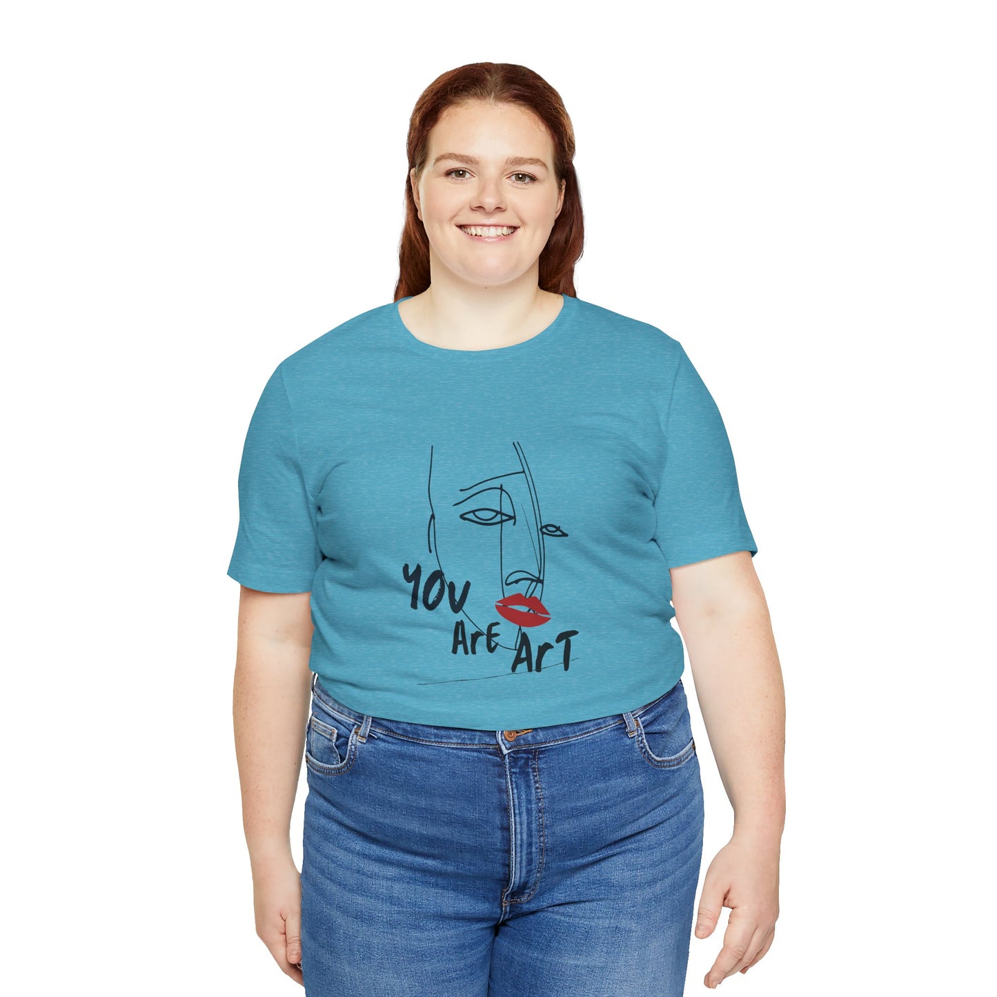Artistic Expression Unisex Tee - You Are Art, Creative Gift, Casual Wear, Modern Design, Art Lover's Shirt