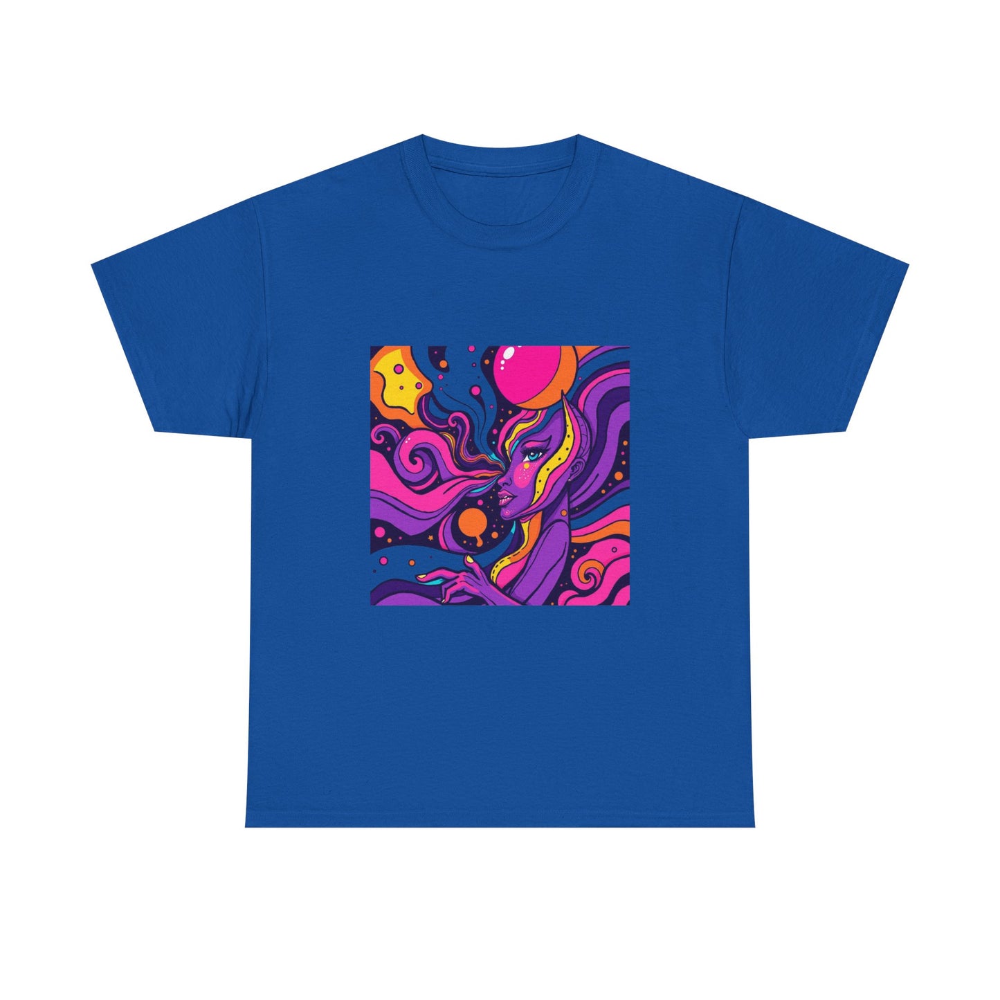 Vibrant Psychedelic Art Tee, Bohemian Graphic T-Shirt, Unisex Cotton Tee, Fashionable Casual Wear, Perfect Gift for Art Lovers