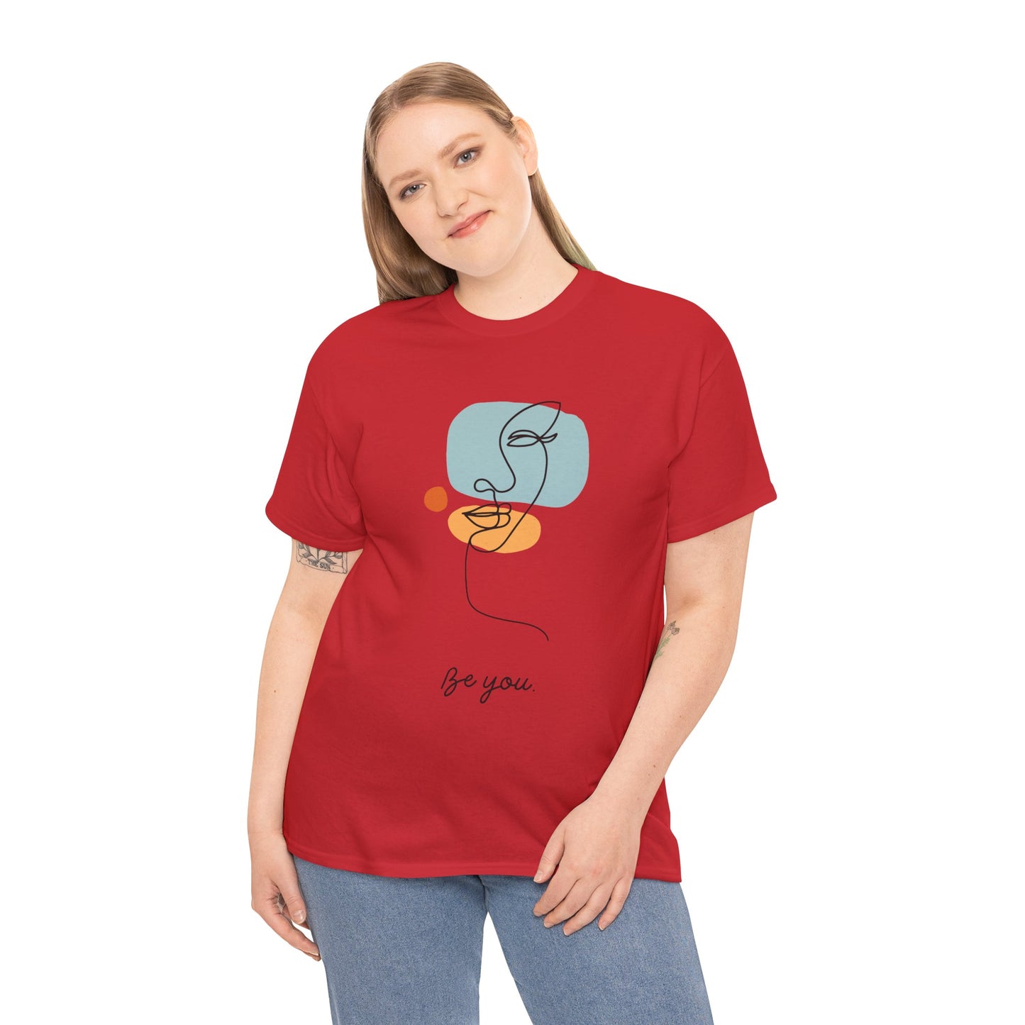 Minimalist Be You Tee, Unisex Cotton T-Shirt, Inspirational Graphic Tee, Gift for Friends, Casual Everyday Wear, Self-Love Apparel